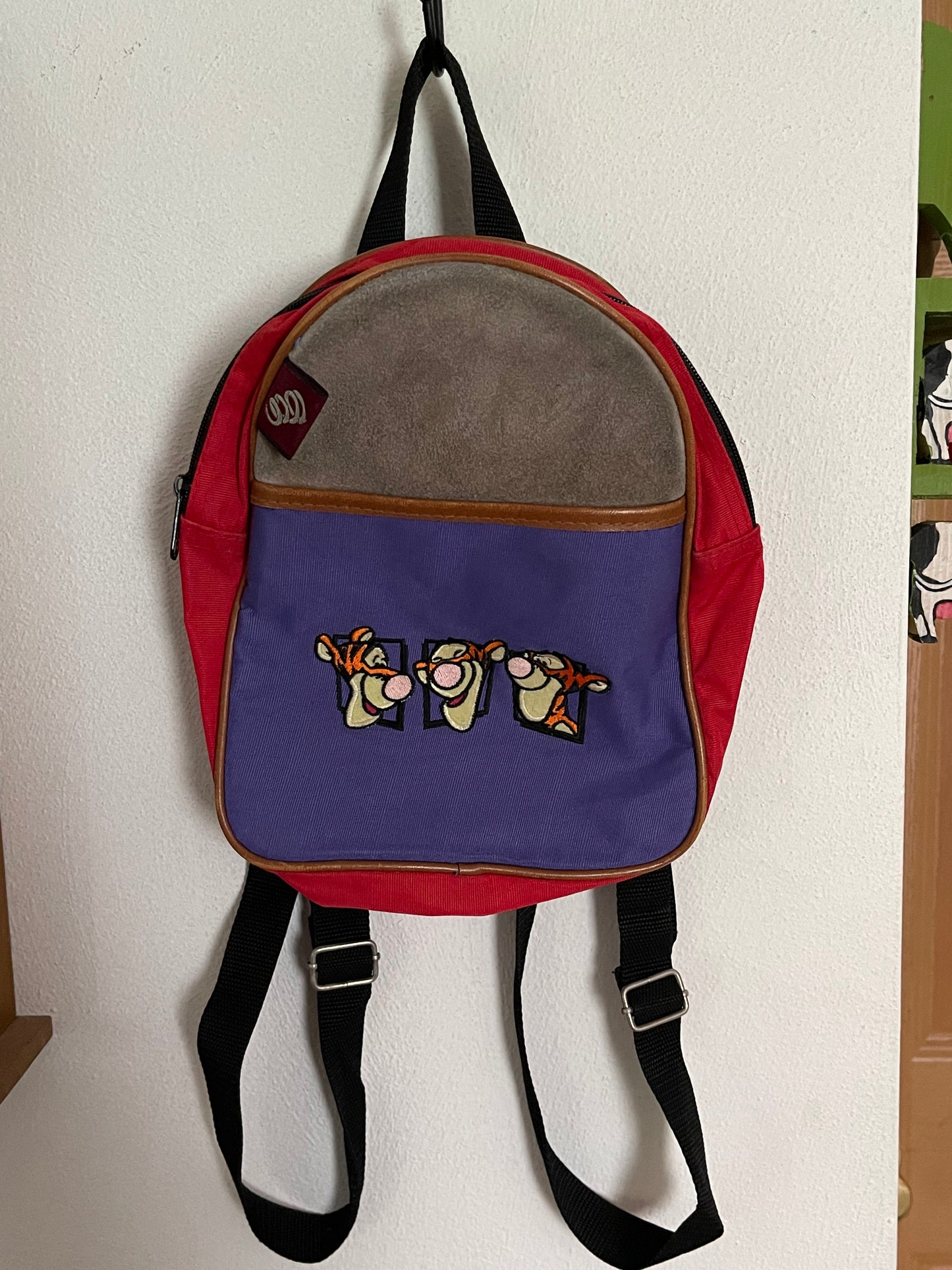 Vintage Color Block Tigger Mini Backpack Sz S/M