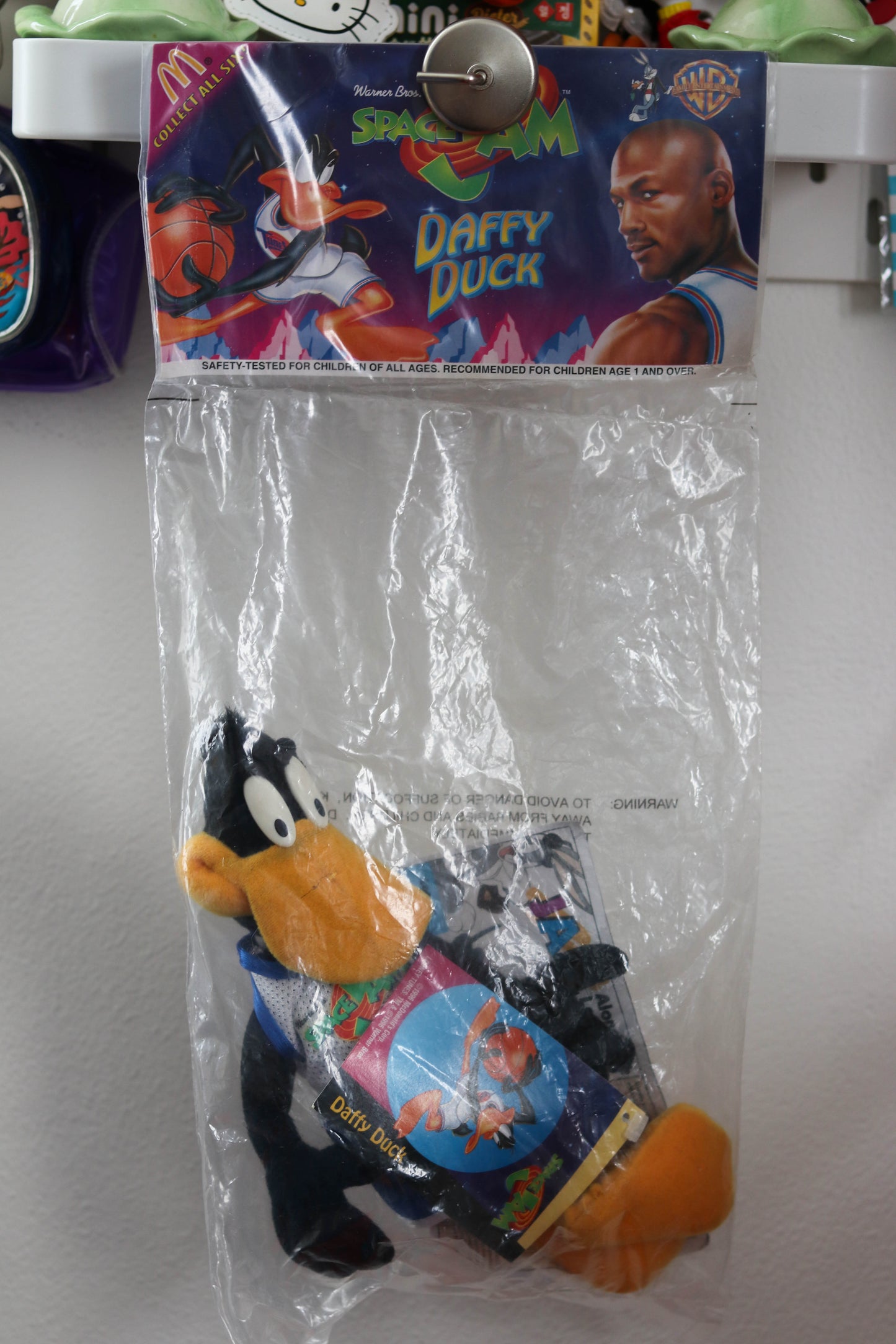 Vintage 90s Space Jam Daffy Duck Deadstock Plush