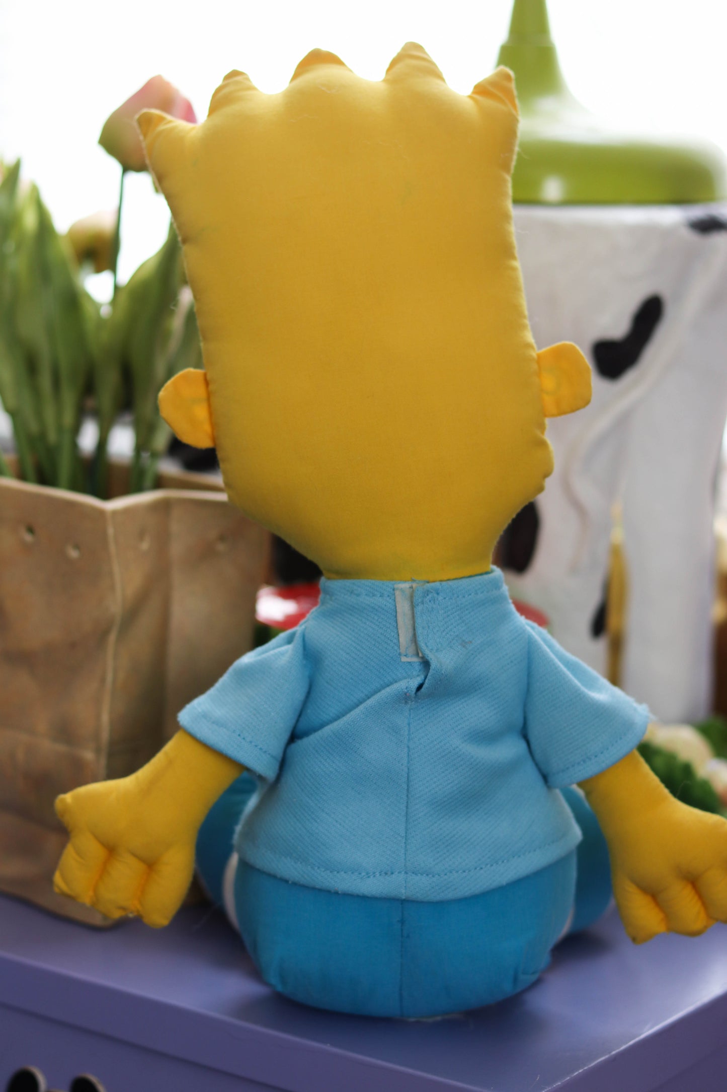 Vintage 90s Jumbo Bart Simpson 18in Plush