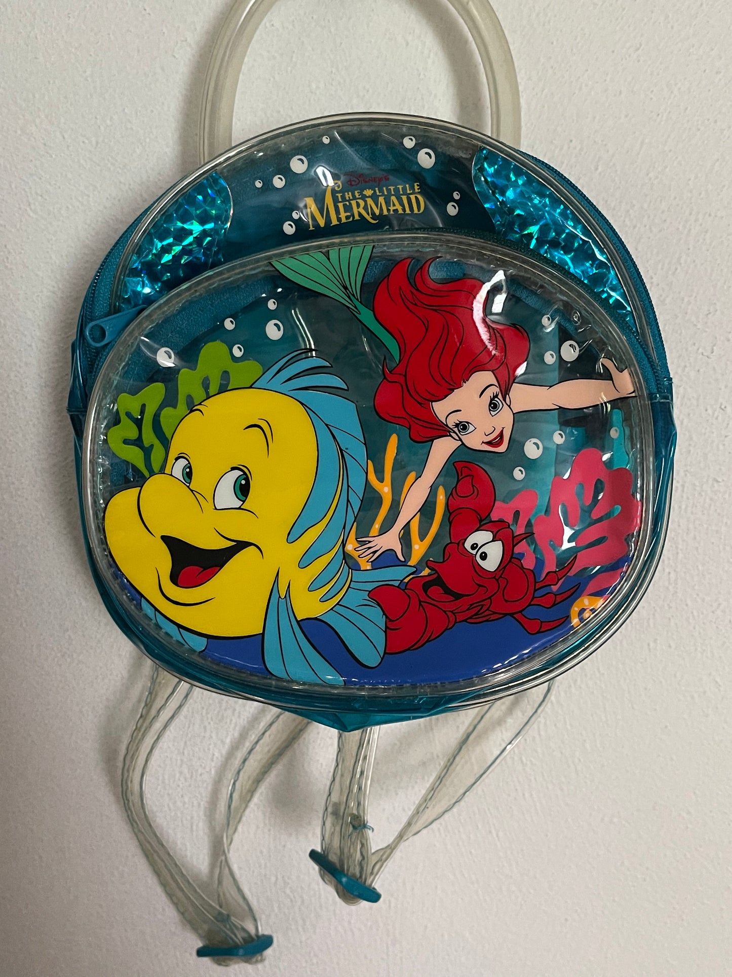 Vintage The Little Mermaid Plastic Mini KIDS Backpack