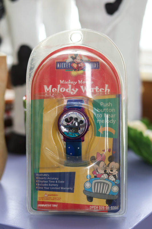 Vintage Mickey & Minnie Mouse Melody Kids Watch