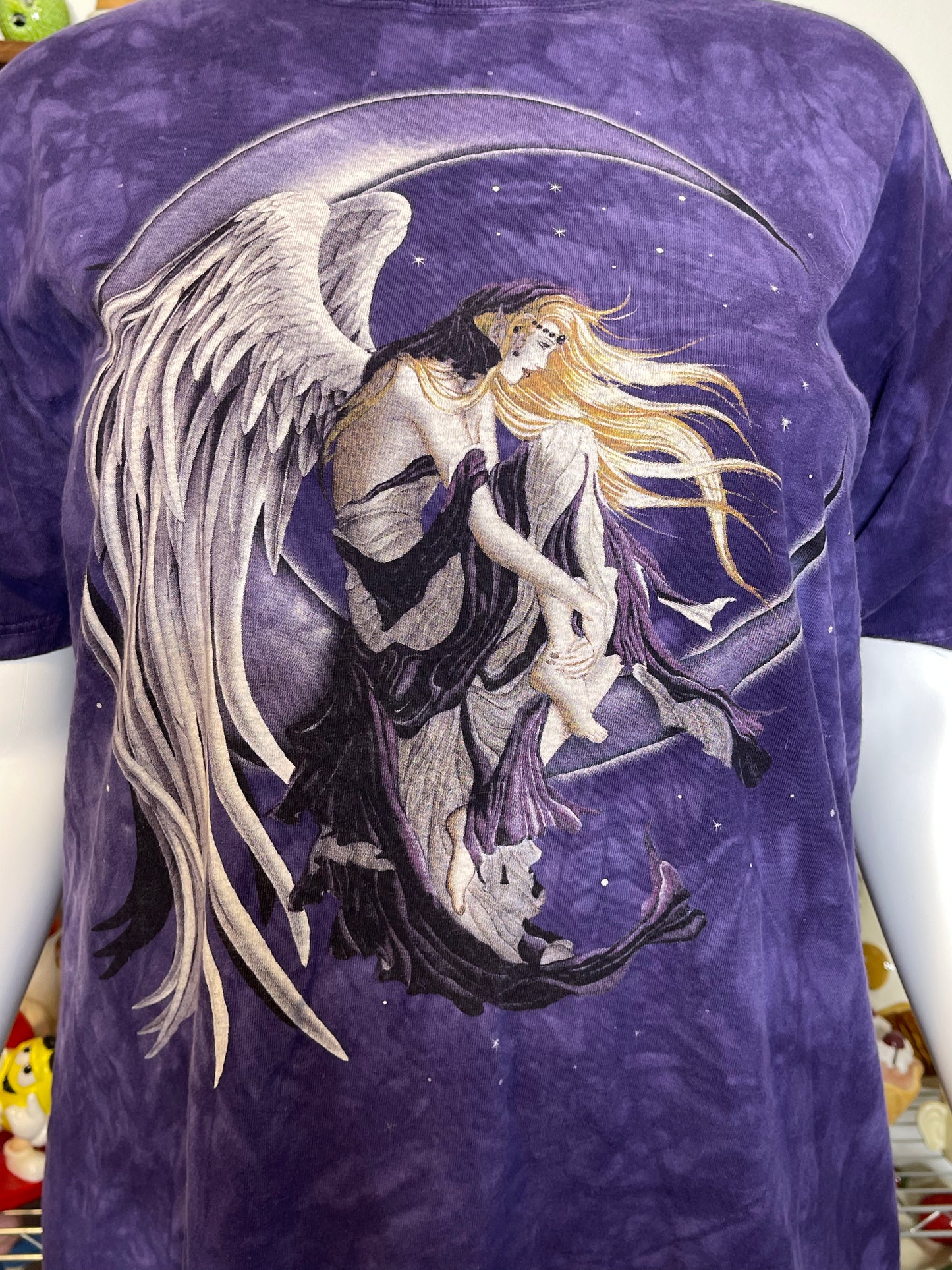 2000s Moon Dreamer Fairy Tie-dye Graphic Tee Sz XXL