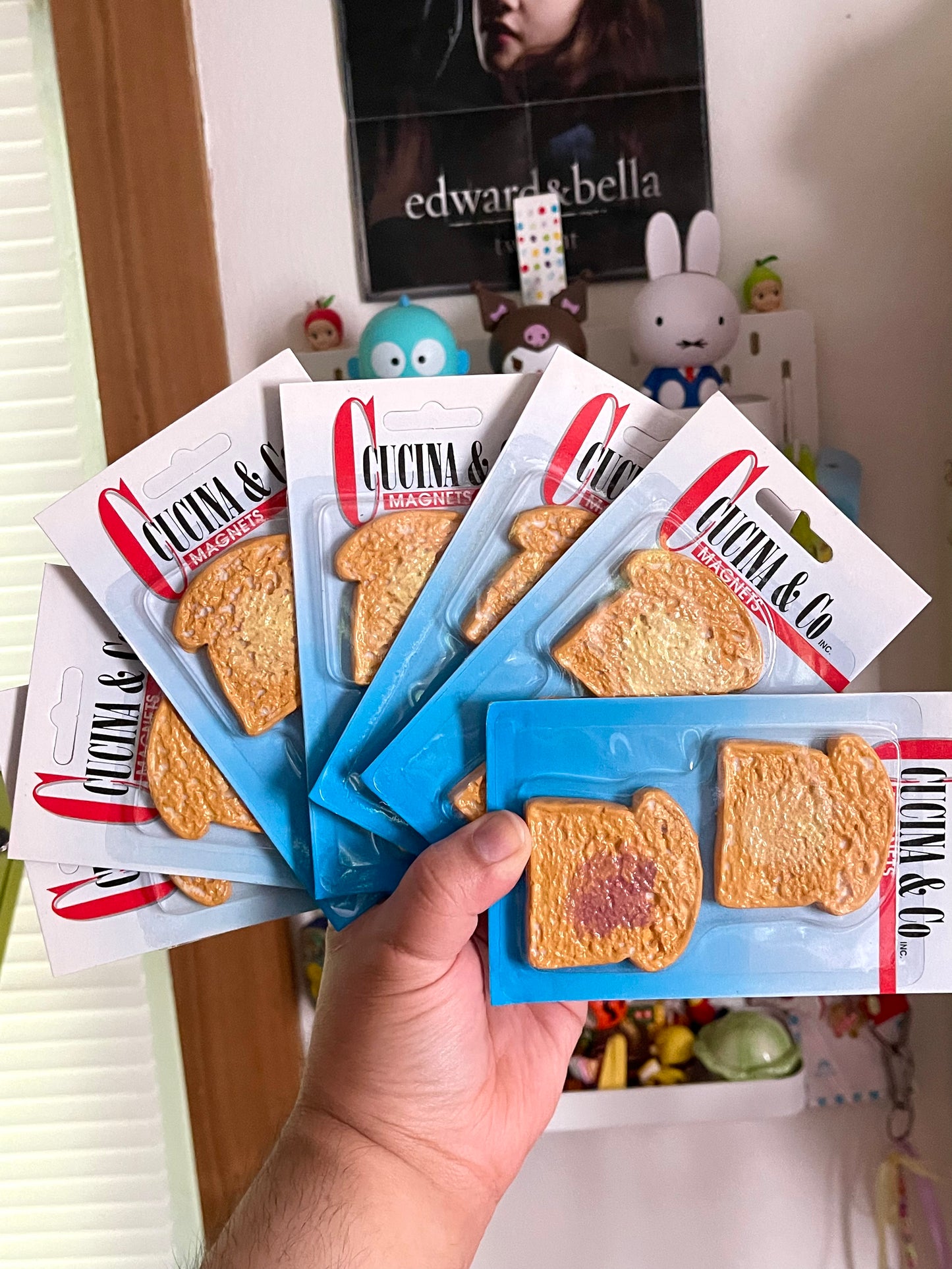 2000s Deadstock Butter & Jelly Toast Magnets