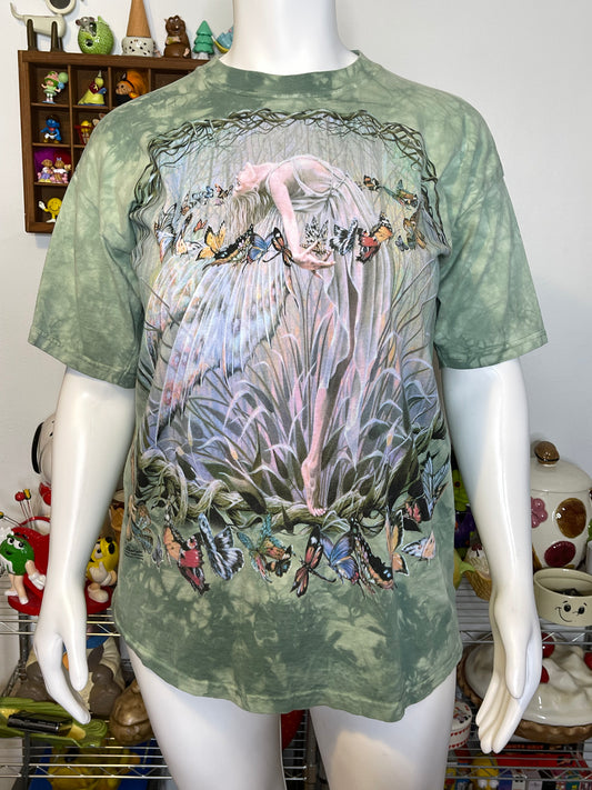 Vintage 2000s The Garland Fairy Tie-dye Graphic Tee Sz XL
