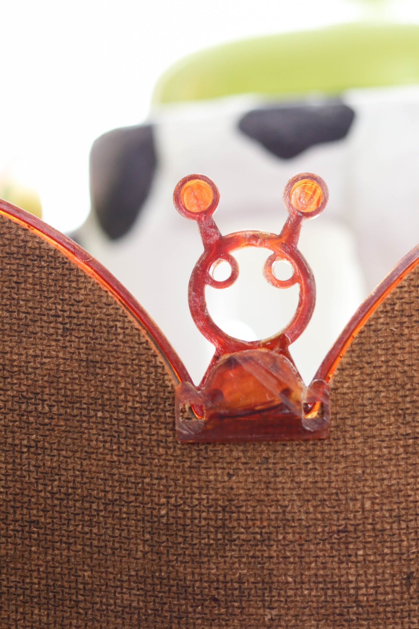 Vintage 70s 80s Tortoise Shell Butterfly Shaped Multi-Photo Picture Frame