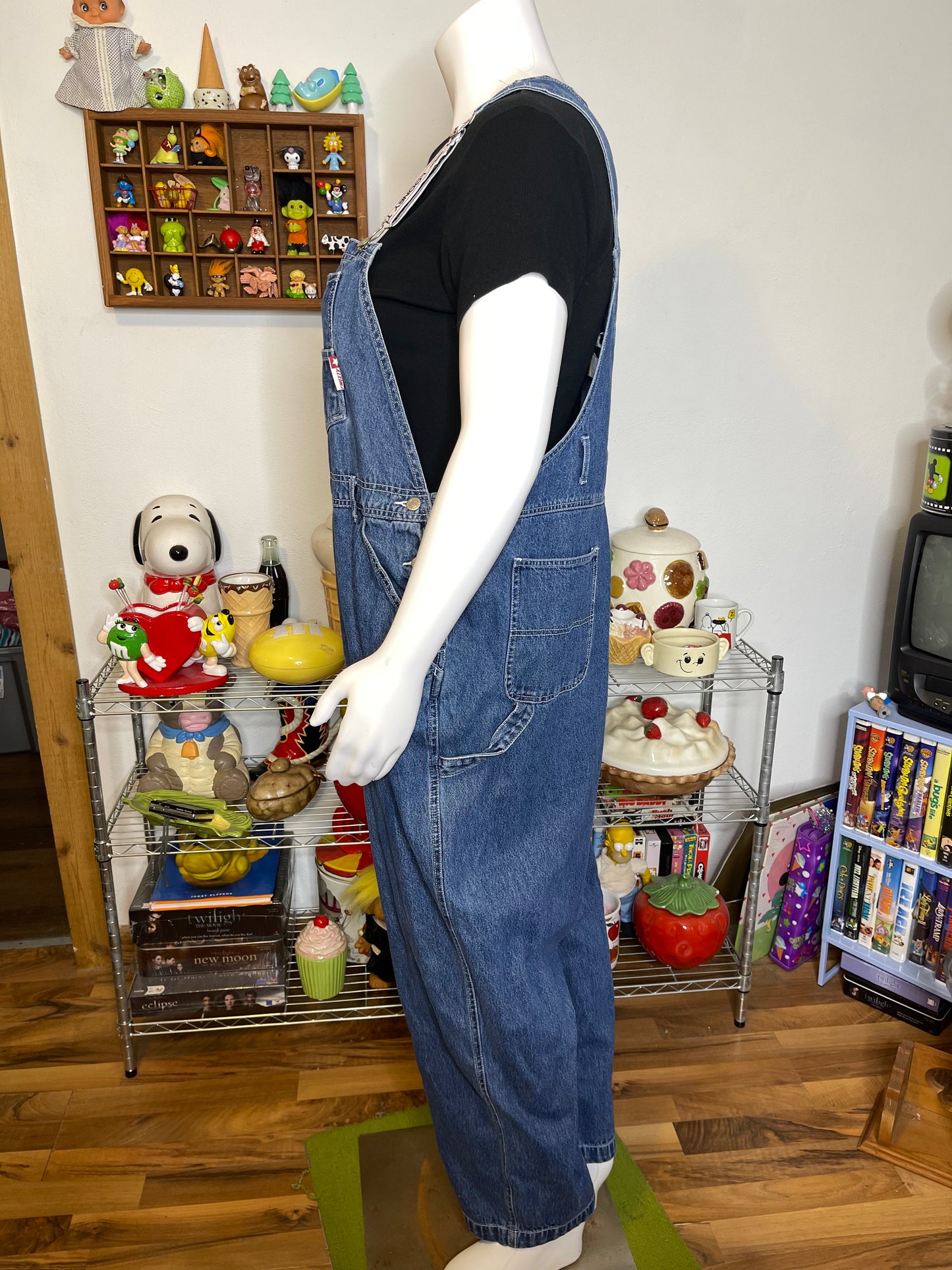 Vintage Plus Size Tweety & Sylvester Embroidered Denim Overalls Sz 22W/24W