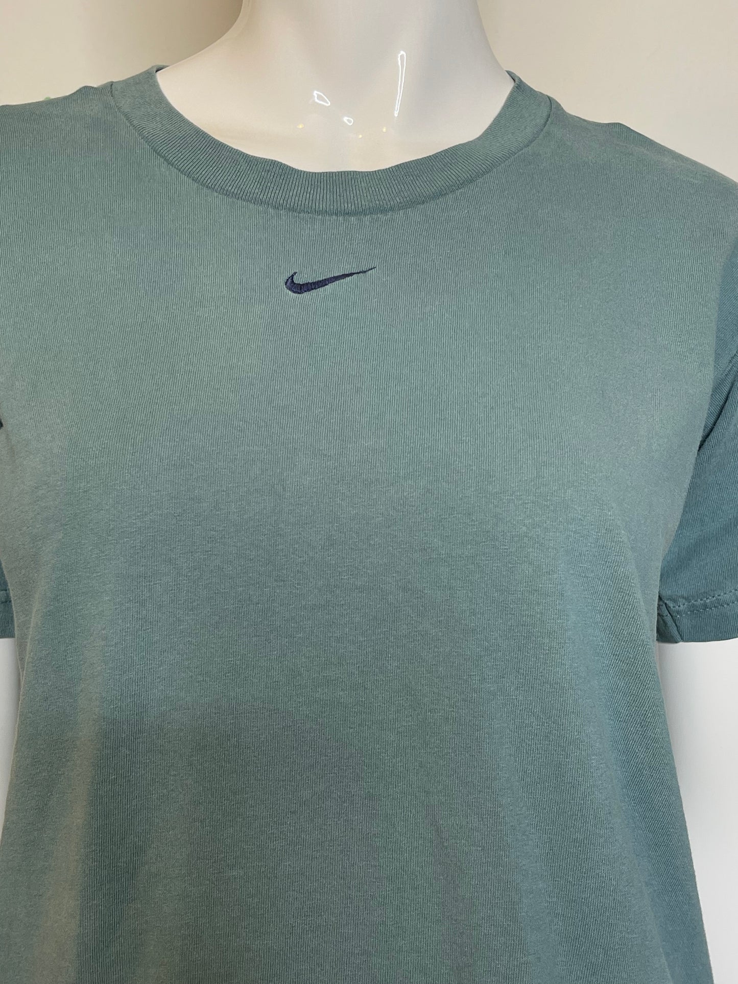 Vintage 90s Stone Blue Green Nike Swoosh Tee Sz M