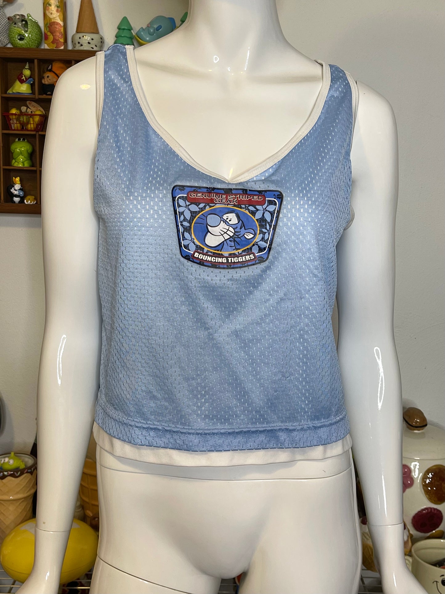 Vintage 2000s Tigger Jersey Style Tank Top Sz M