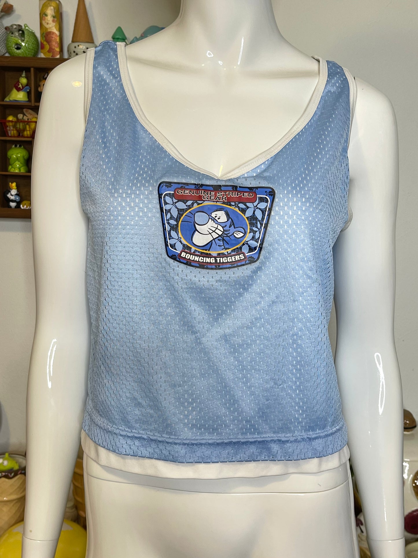Vintage 2000s Tigger Jersey Style Tank Top Sz M