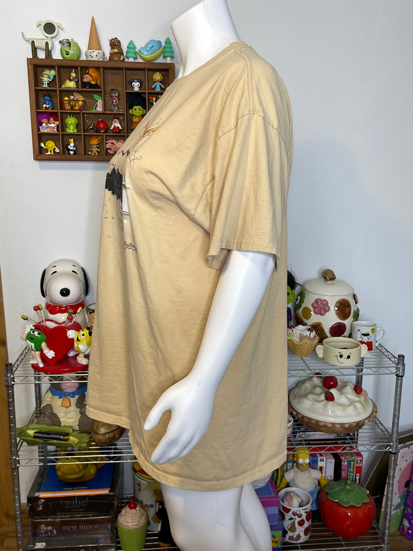 Vintage 2000s Autumn Stroll Fairy Graphic Tee Sz XXL