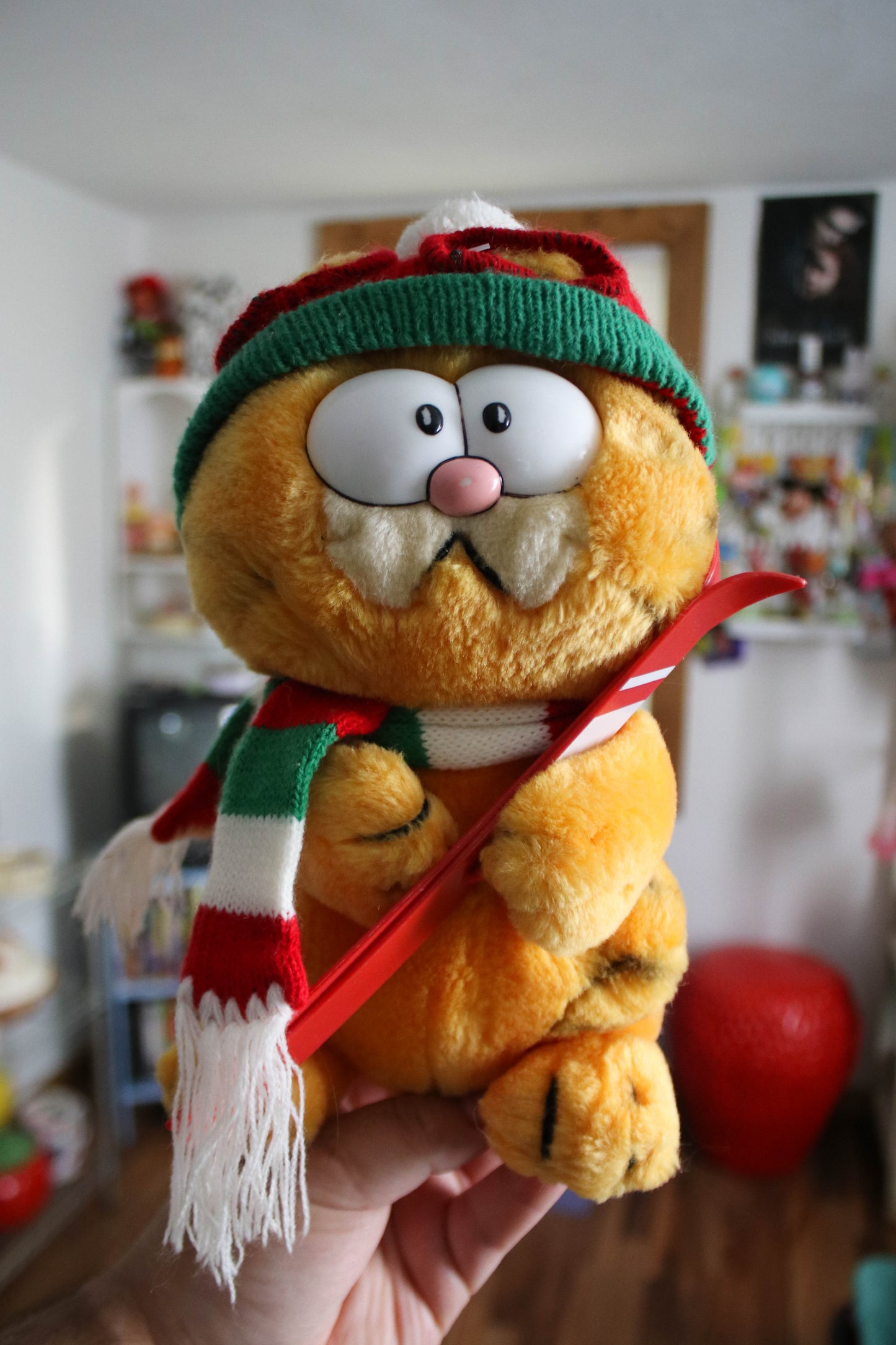 Vintage 80s Garfield Winter Ski plush
