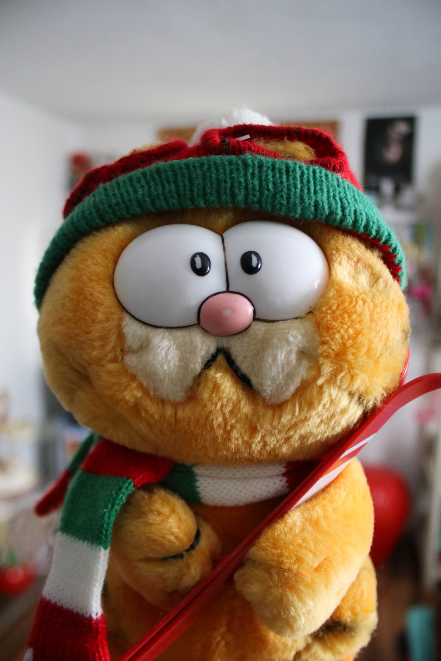 Vintage 80s Garfield Winter Ski plush