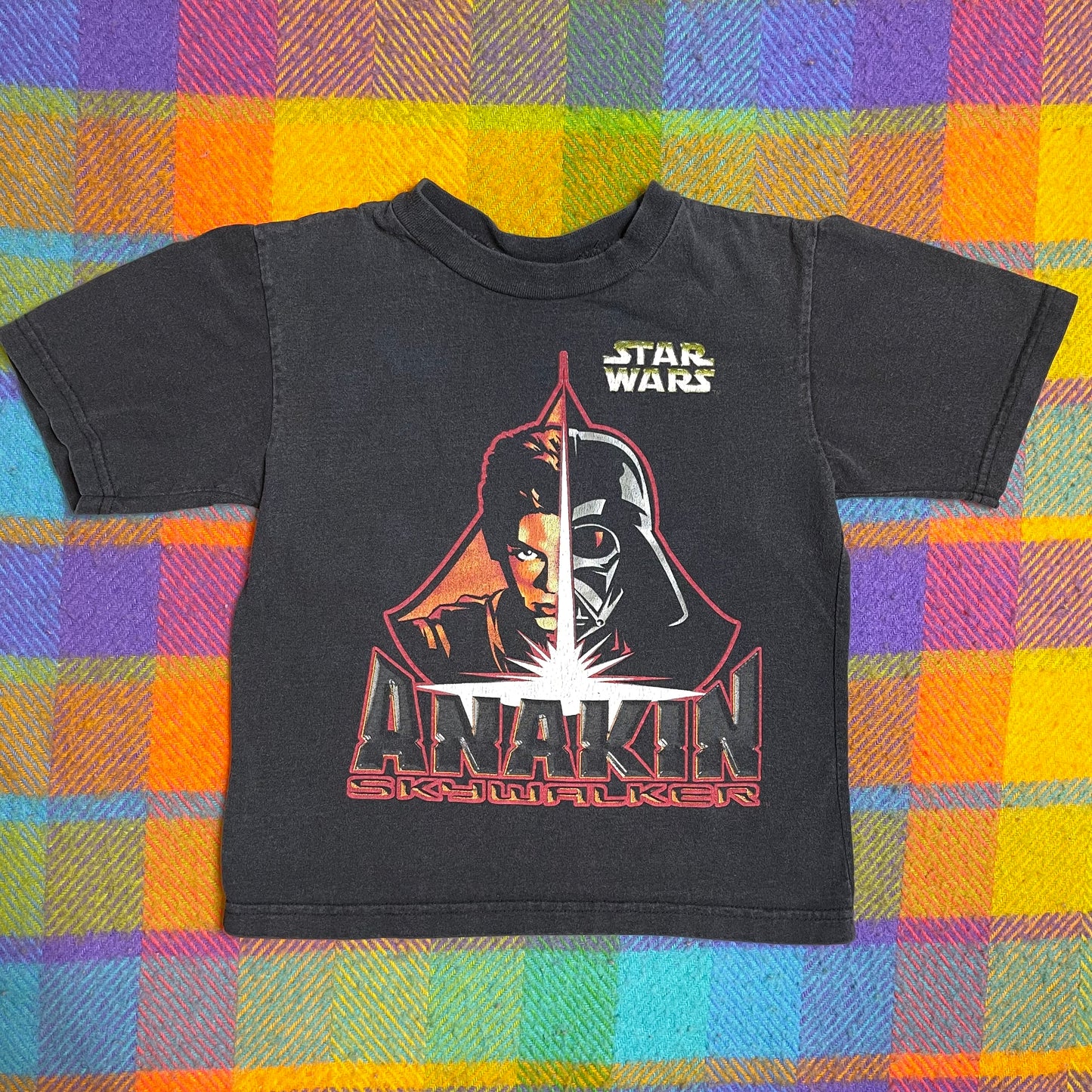 2000s Star Wars Anakin Skywalker Kids Graphic Tee Sz 6