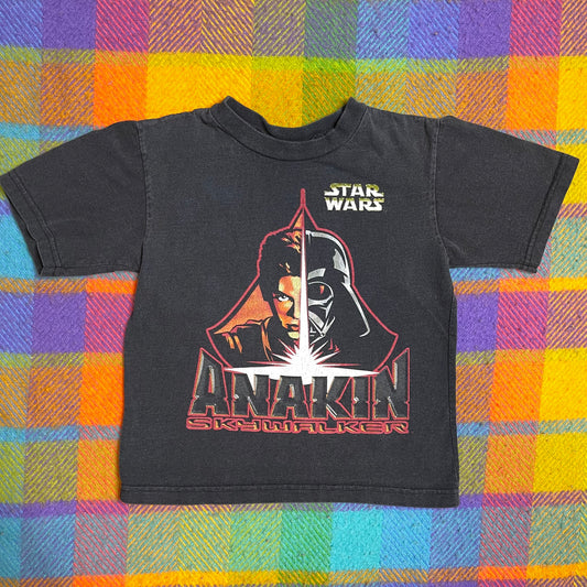 2000s Star Wars Anakin Skywalker Kids Graphic Tee Sz 6