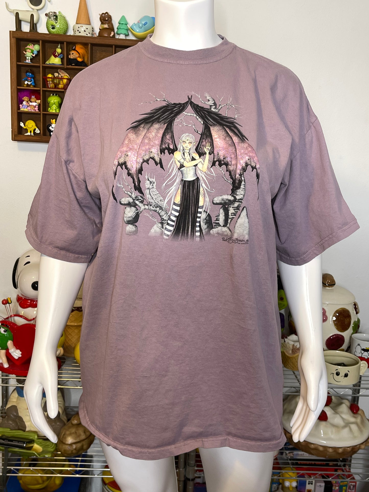 Vintage 2000s Amy Brown Shade Fairy Graphic Tee Sz XXL