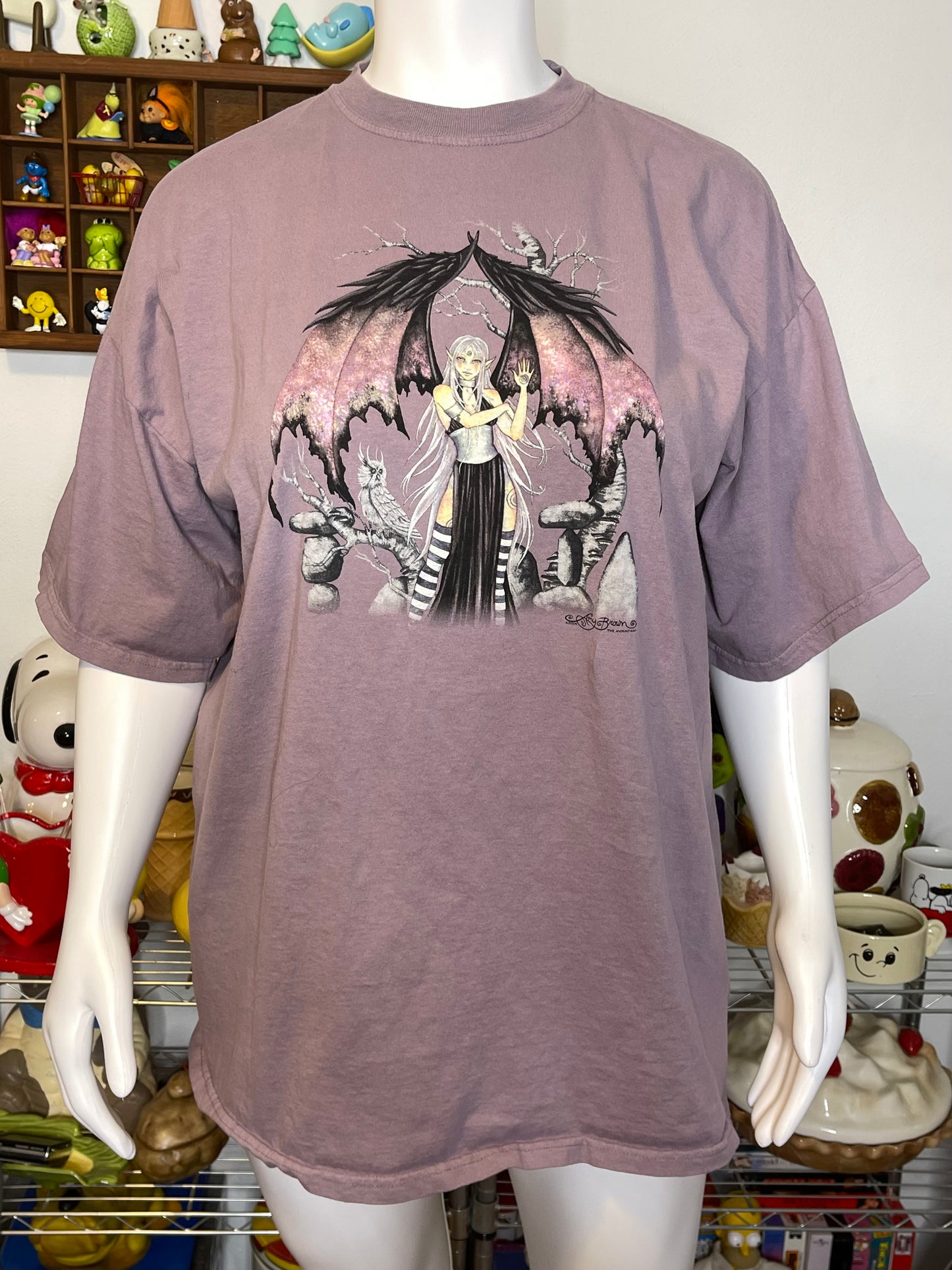 Vintage 2000s Amy Brown Shade Fairy Graphic Tee Sz XXL
