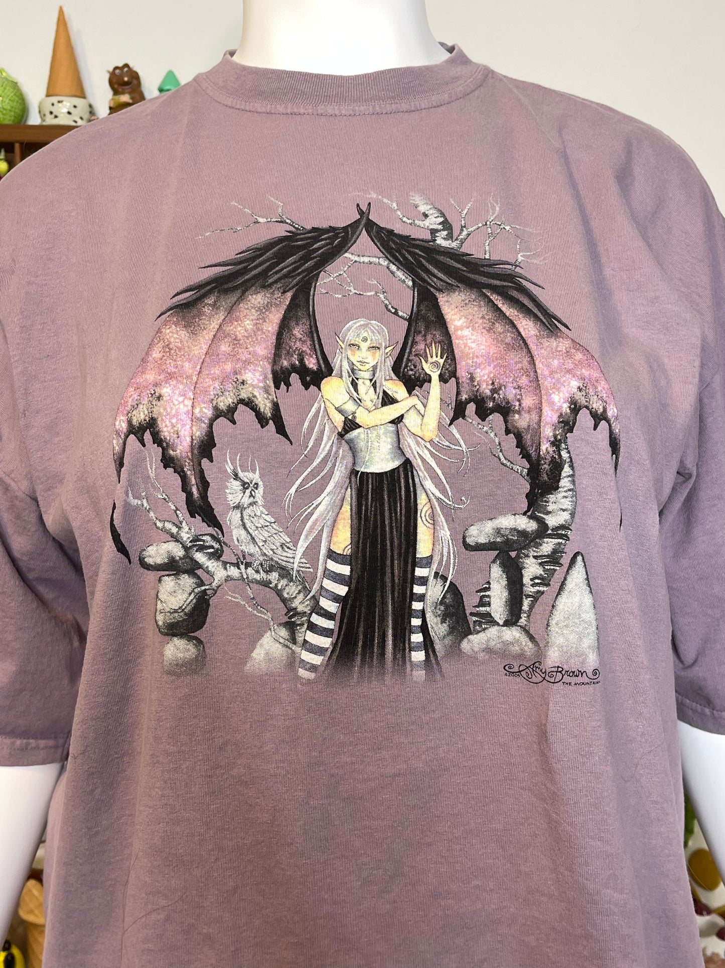 Vintage 2000s Amy Brown Shade Fairy Graphic Tee Sz XXL