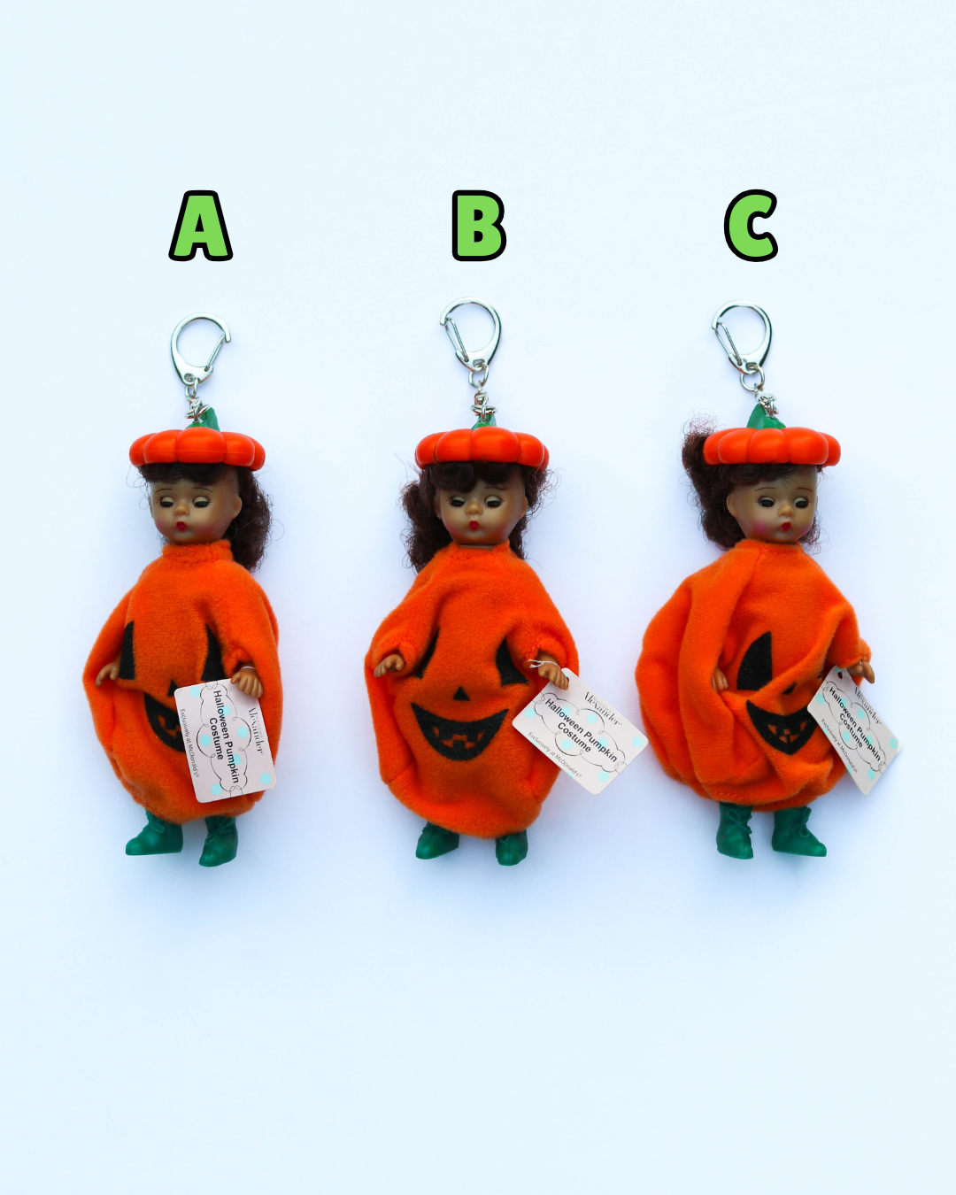 2000s Pumpkin Costume Madame Alexander Dolls Keychains