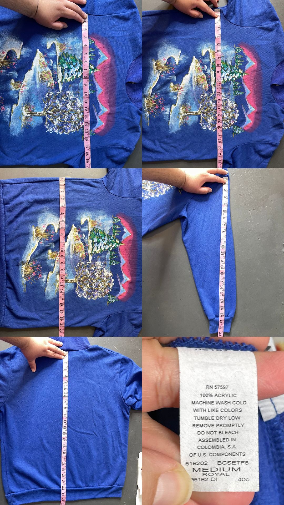 Vintage Winter Wonderland Graphic sweater Sz L