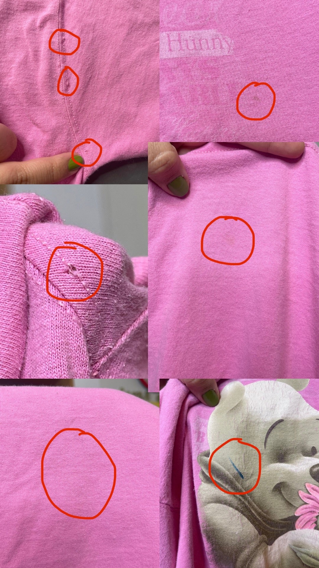 2000's Pink Winnie The Pooh tee sz L