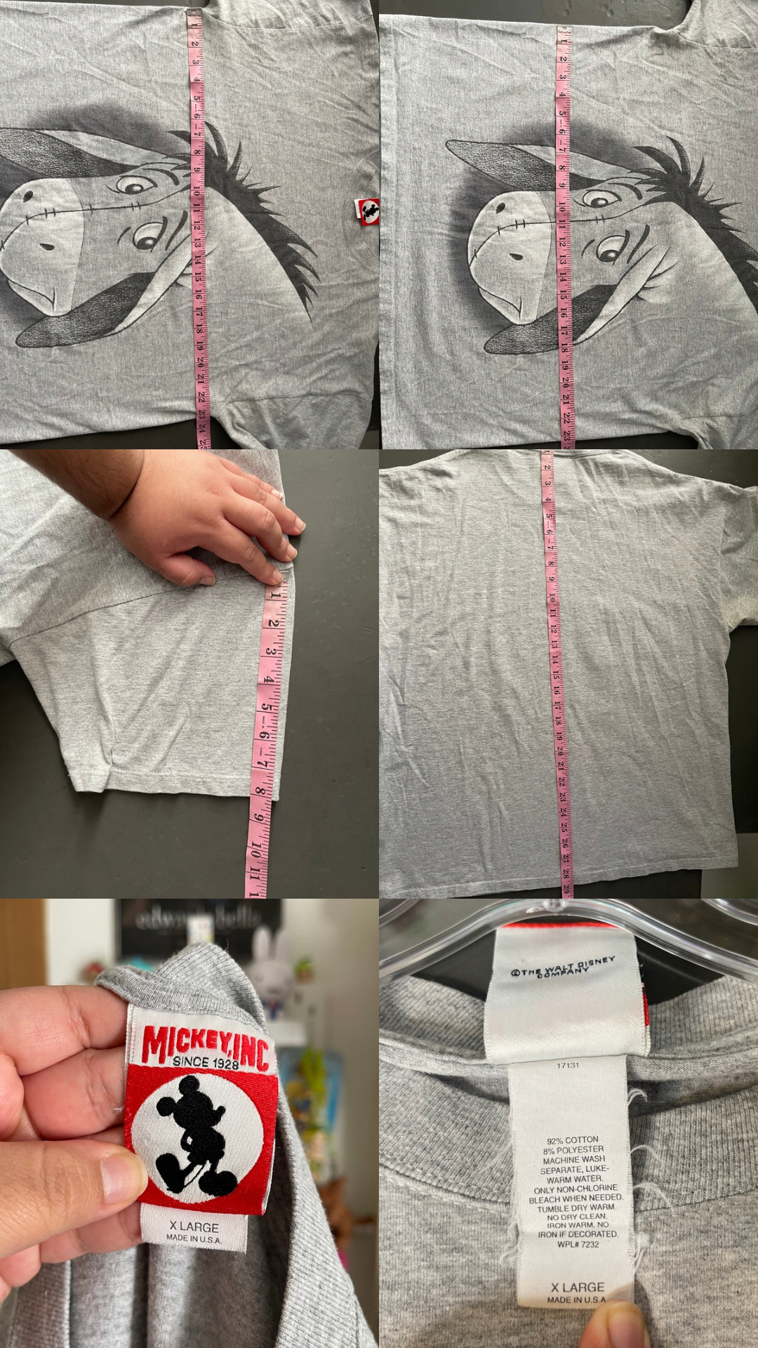 Vintage 90s Eeyore tee sz XL