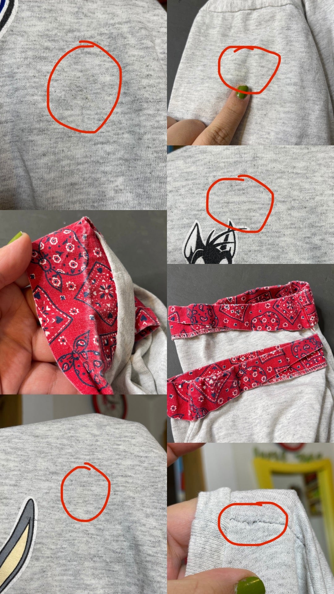 90s Looney Tunes Bandana print tee sz XL