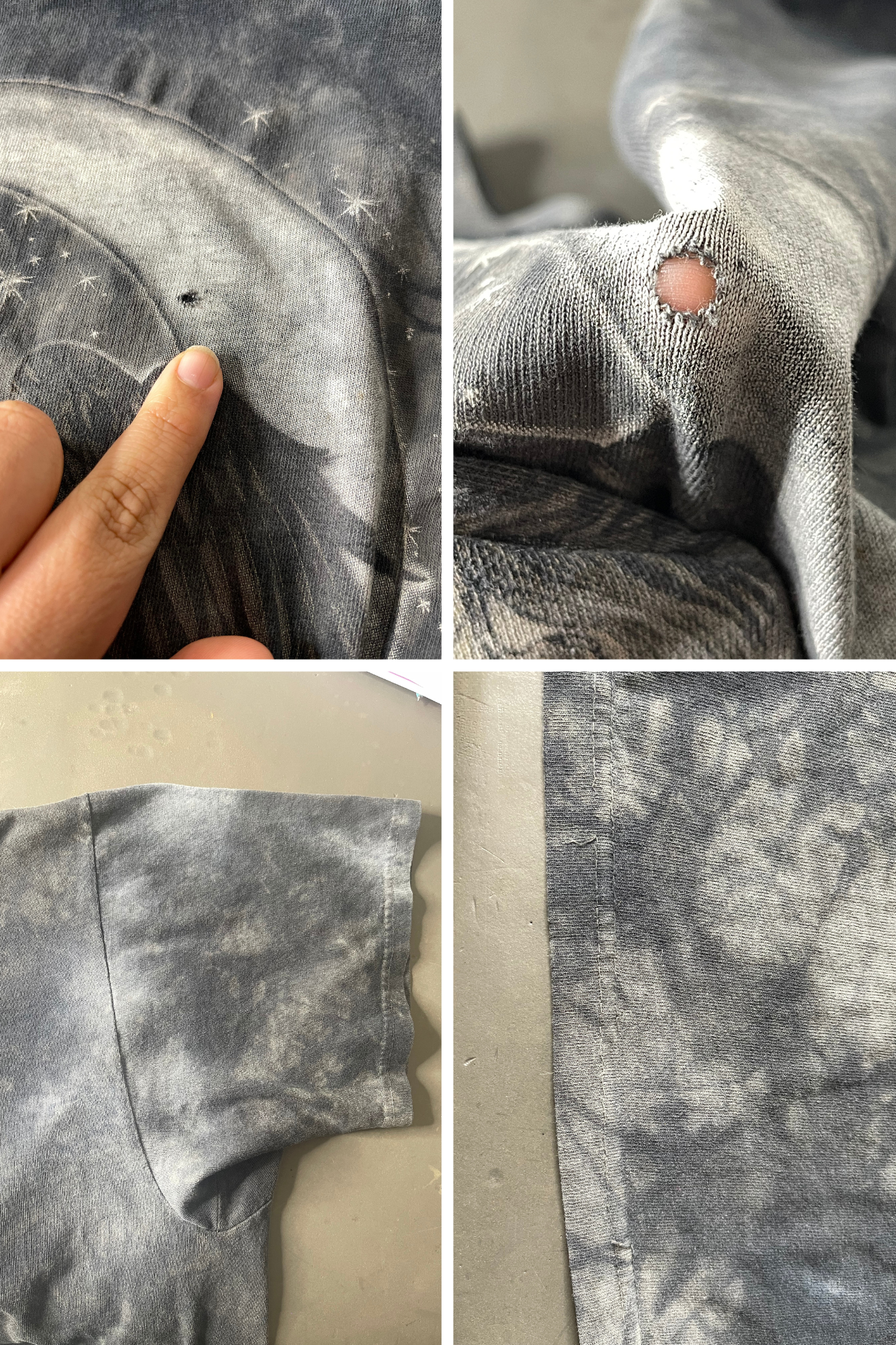 2000s Stargazer Onyx Angel Fairy Tie-dye Graphic Tee Sz XXL