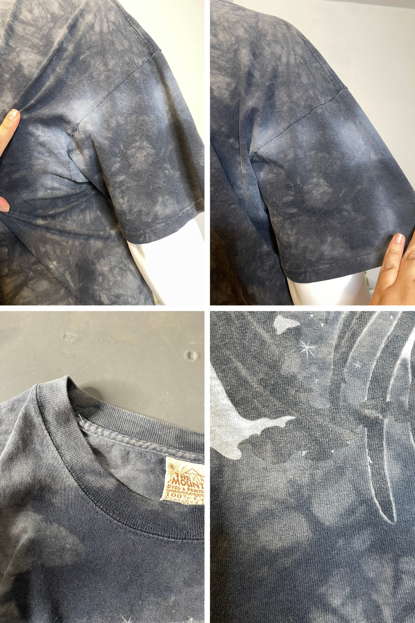 2000s Stargazer Onyx Angel Fairy Tie-dye Graphic Tee Sz XXL