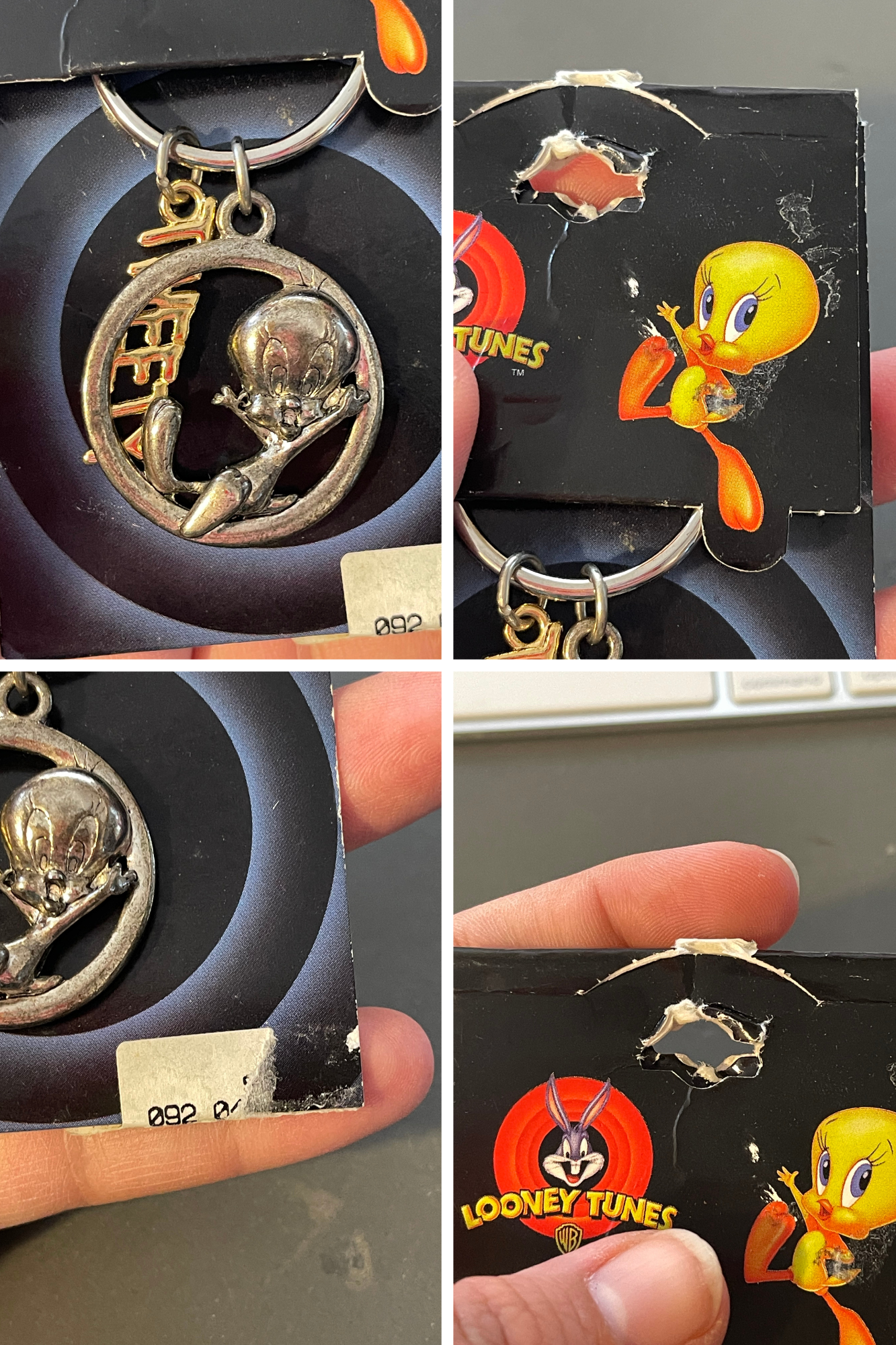 Vintage 90s Deadstock Tweety Bird Keychain