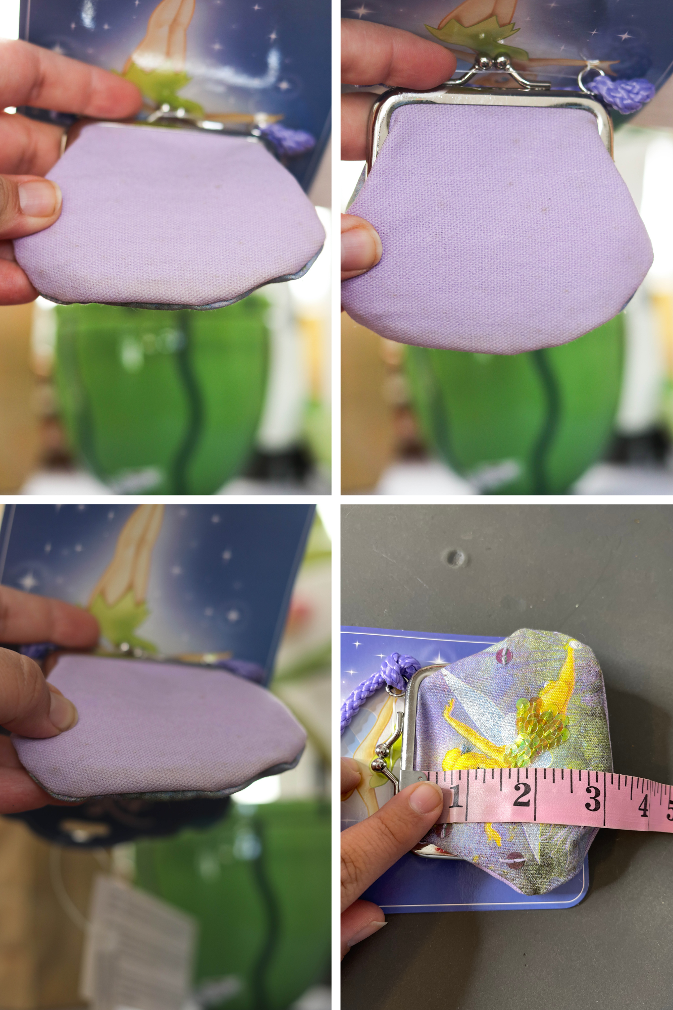 2000s Tinkerbell Sequin Kisslock Coin Purse