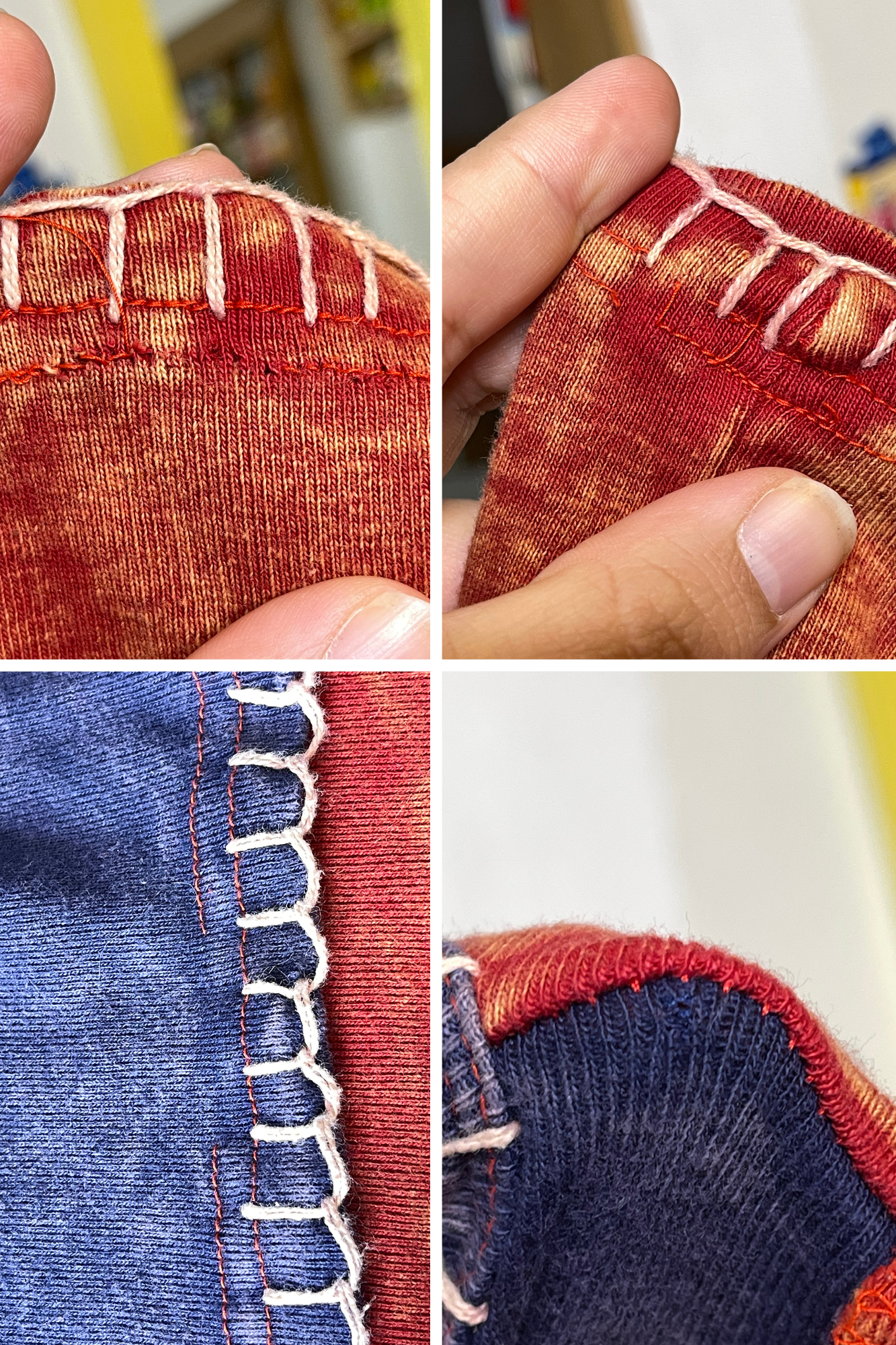 Colorful Patchwork Embroidered Long Sleeve Sz L/XL