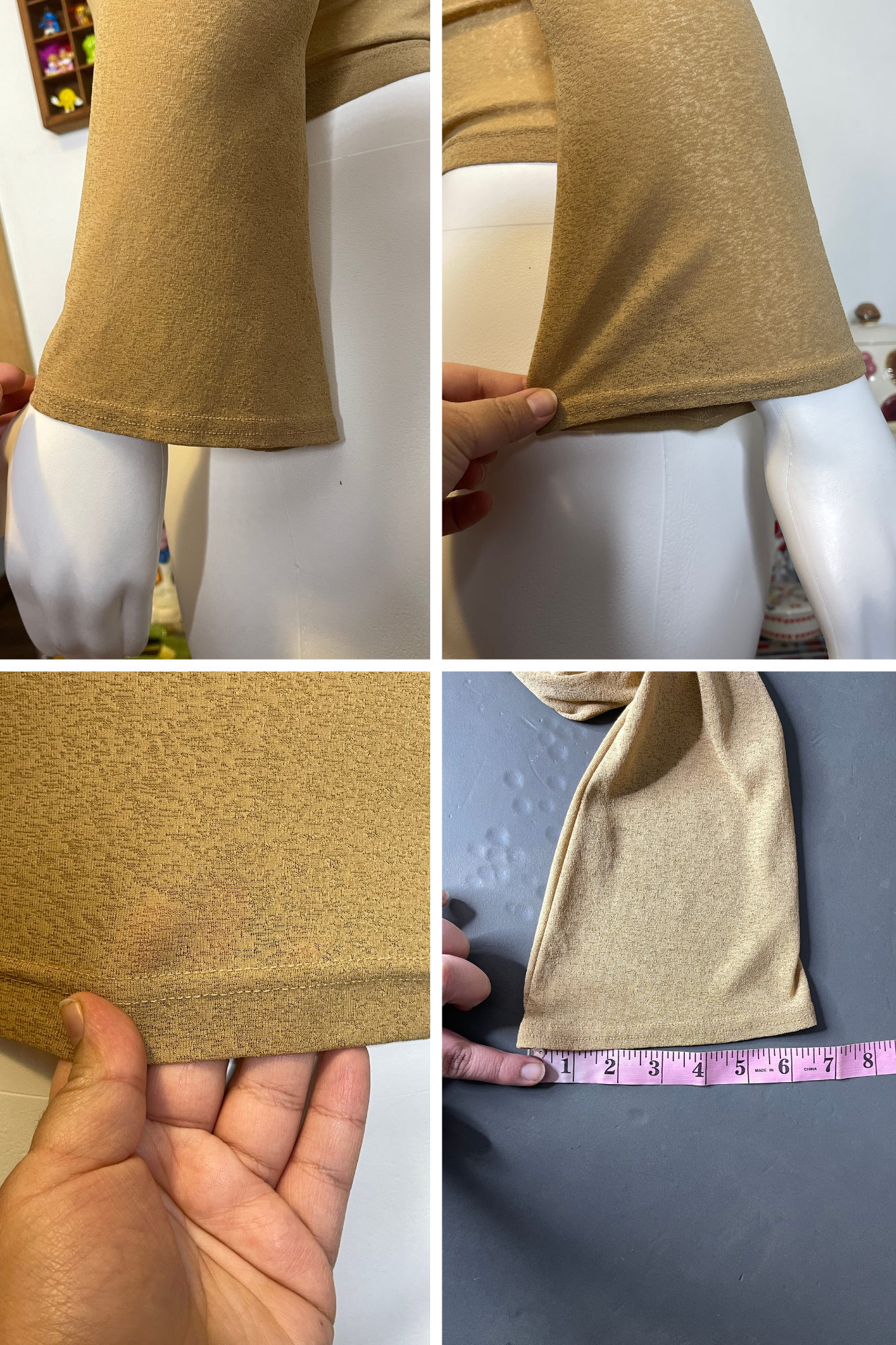 2000s Self Esteem Mirco Mesh Wide Sleeve Top Sz L