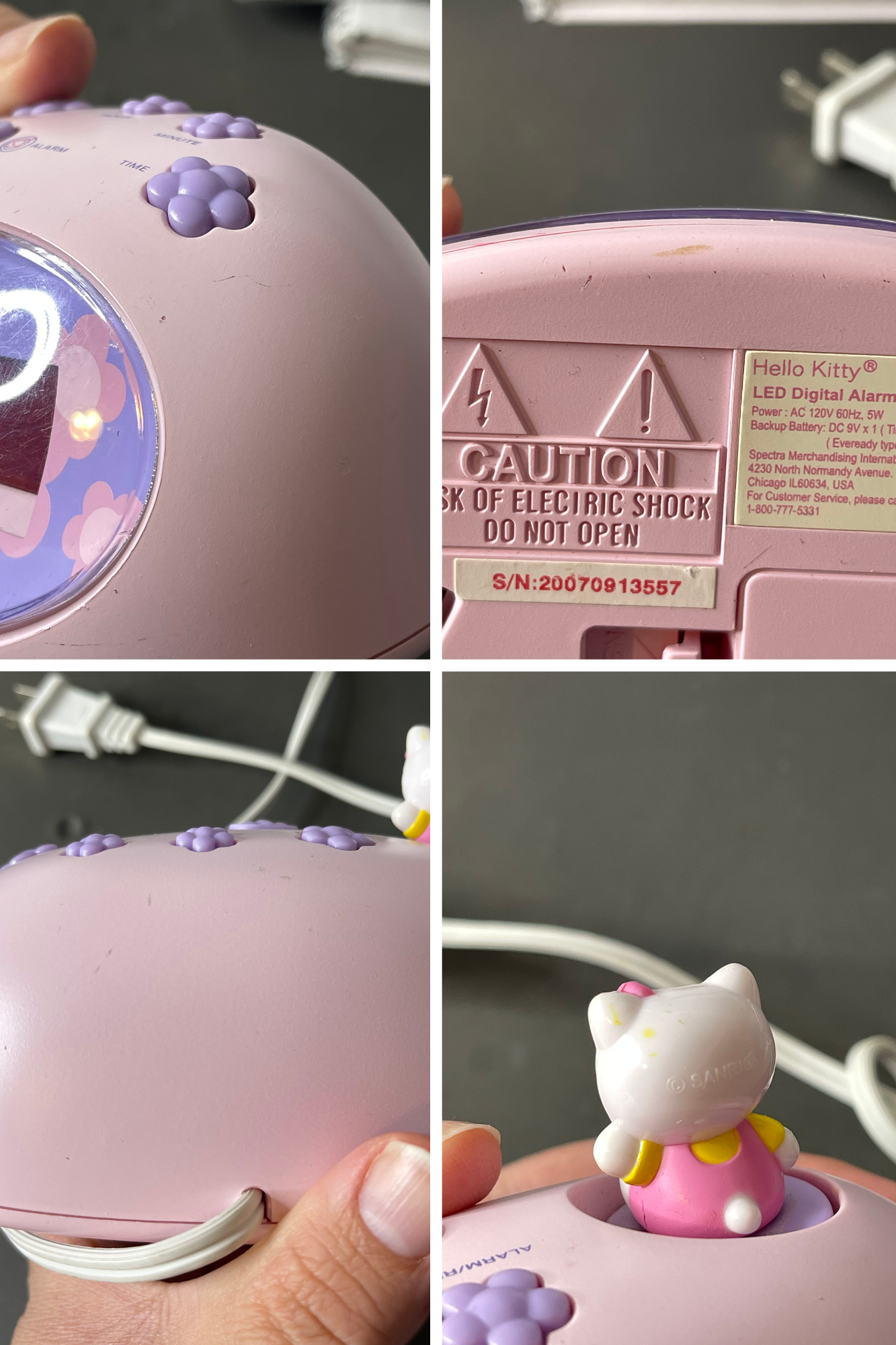 Vintage 2000s Hello Kitty Sanrio Alarm Clock