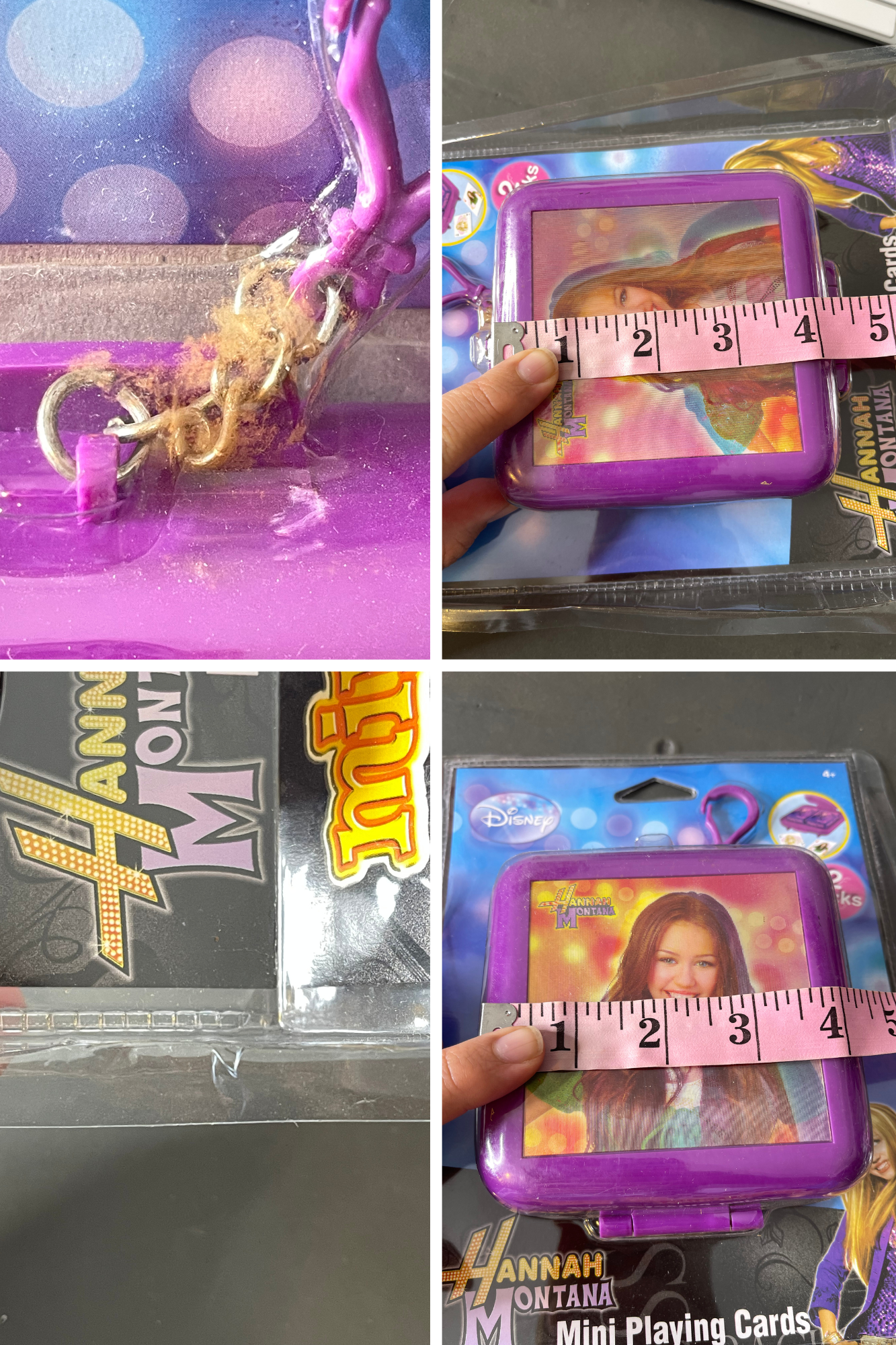 2000s Hannah Montana Mini Playing Card Game Keychain