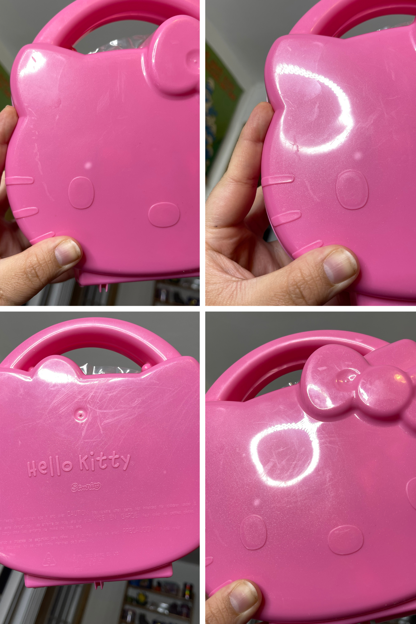 Vintage 2000s Hello Kitty Sanrio Carrying Case + Toys