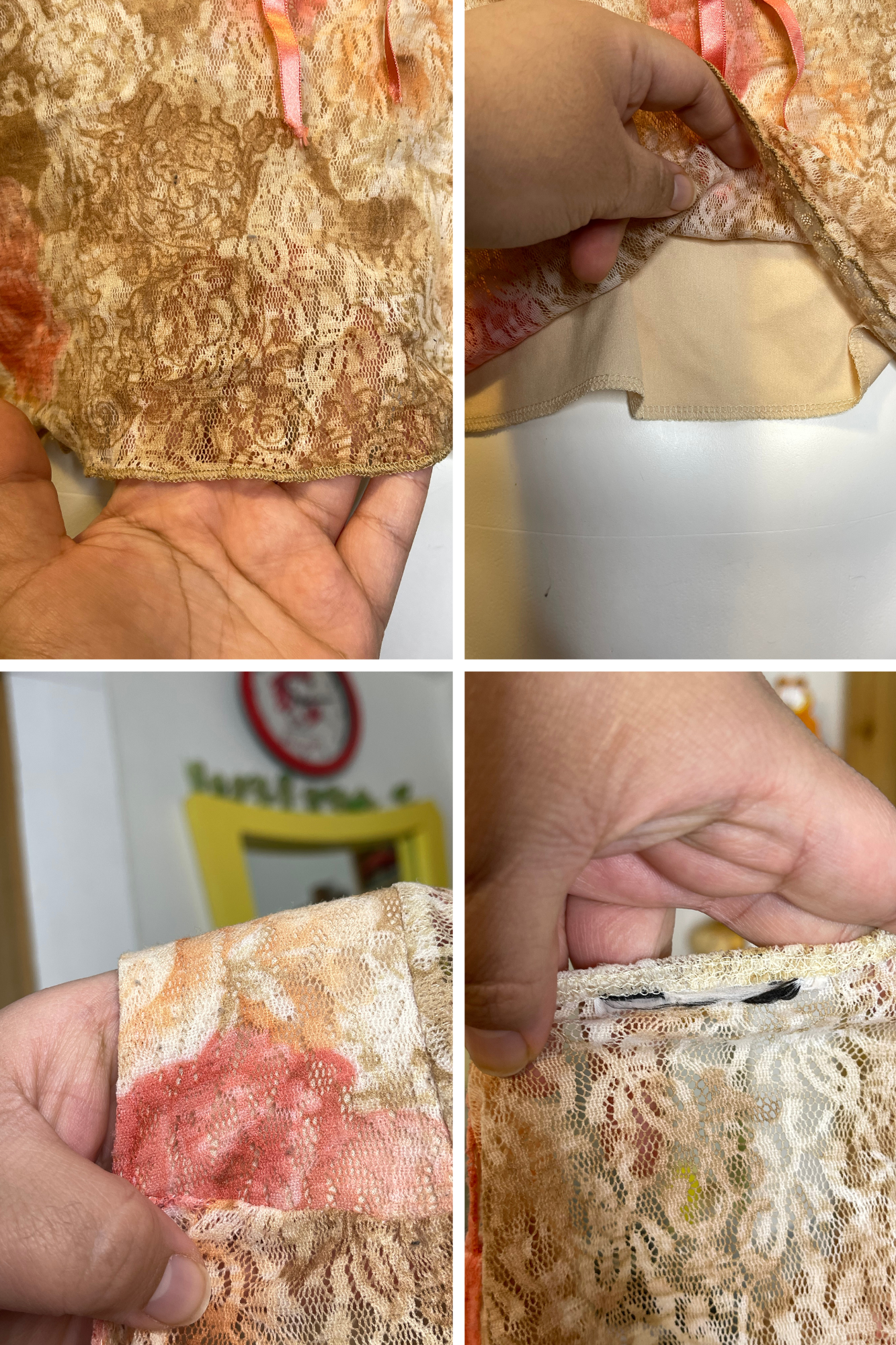 2000s Fairy Lace Top With Bow Sz L/XL