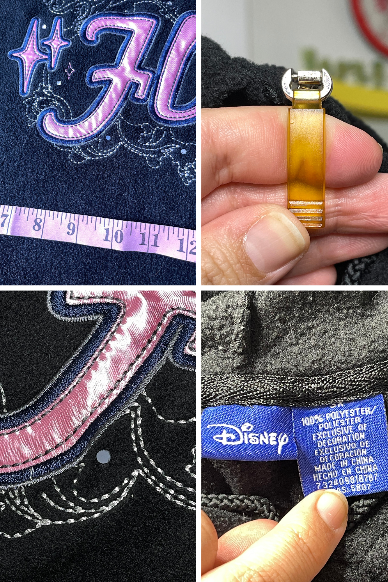 Y2K 2000s Tinker Bell Flirt Fleece Zip-up Hoodie Sz 3x