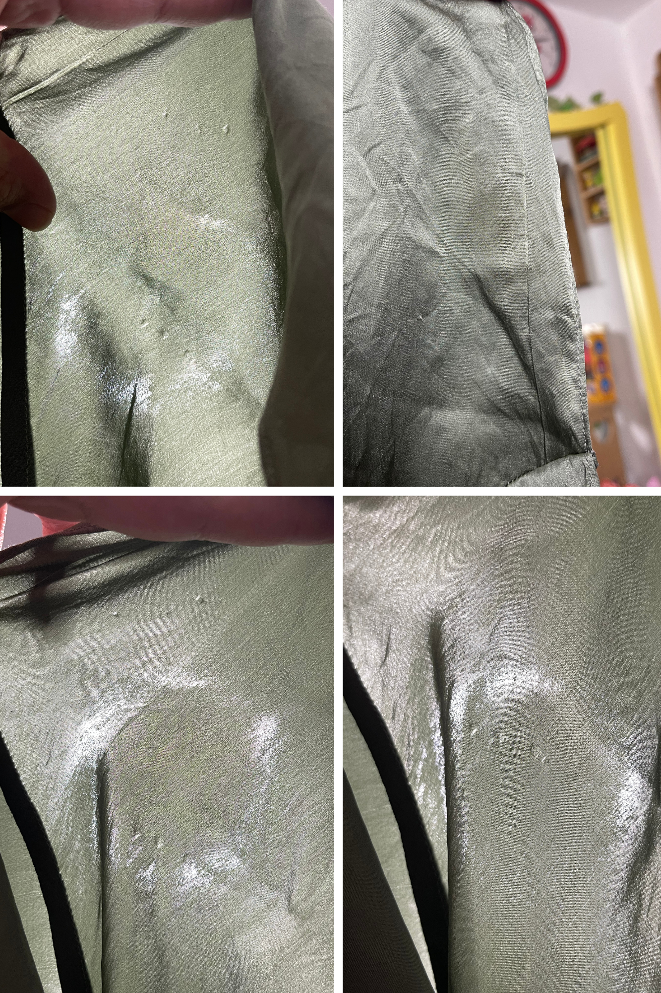 Vintage Victoria Secret 100% Silk Earthy Green Slip Dress Sz M