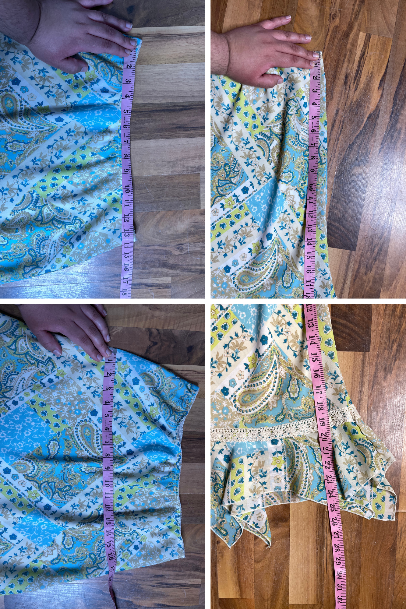 Vintage 2000s Fairy Floral Paisley Midi Skirt Sz 10P