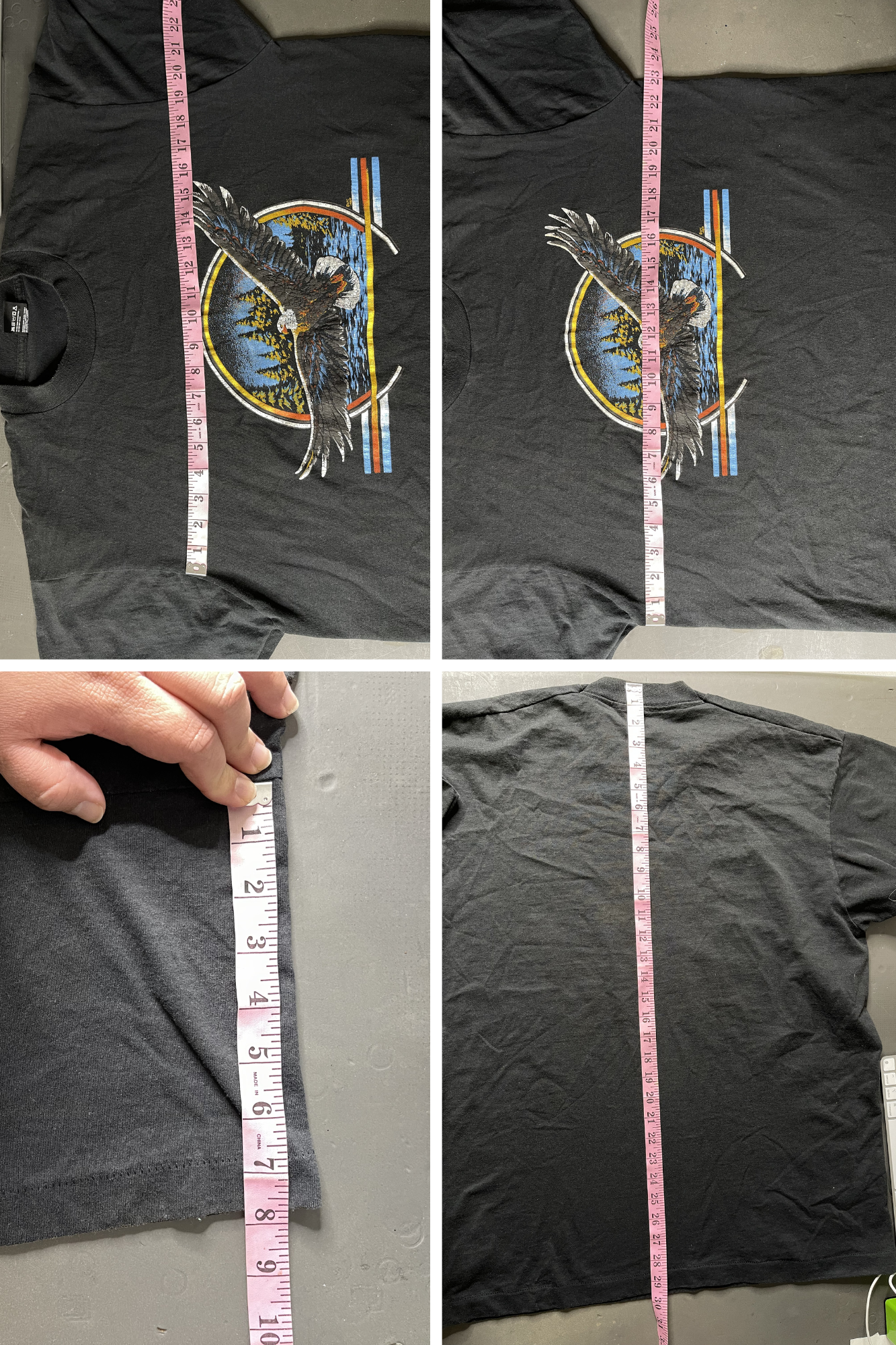 Vintage 80s Eagle Single Stitch Graphic Tee Sz XL