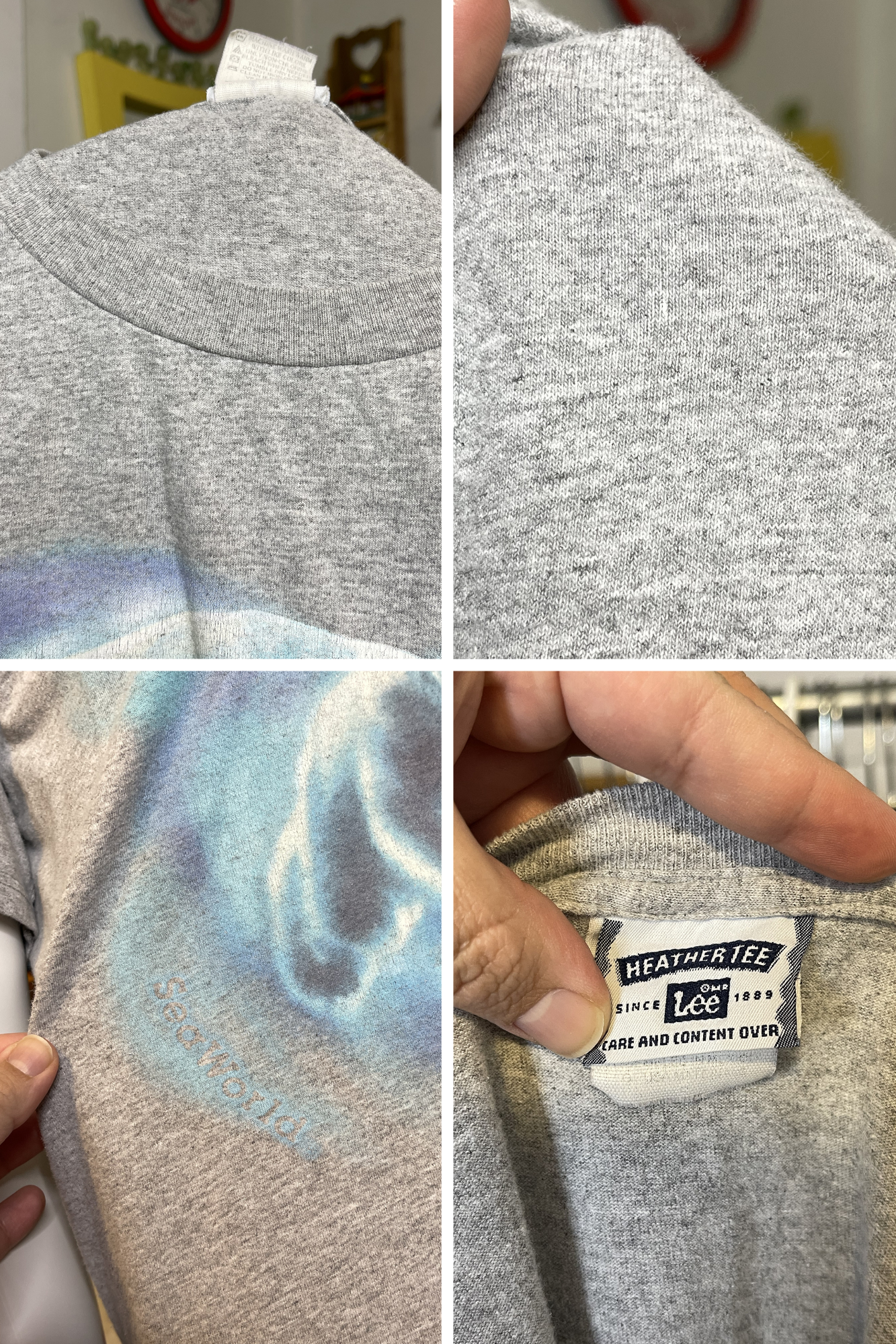 Vintage Sea World Polar Bear Graphic Tee Sz M