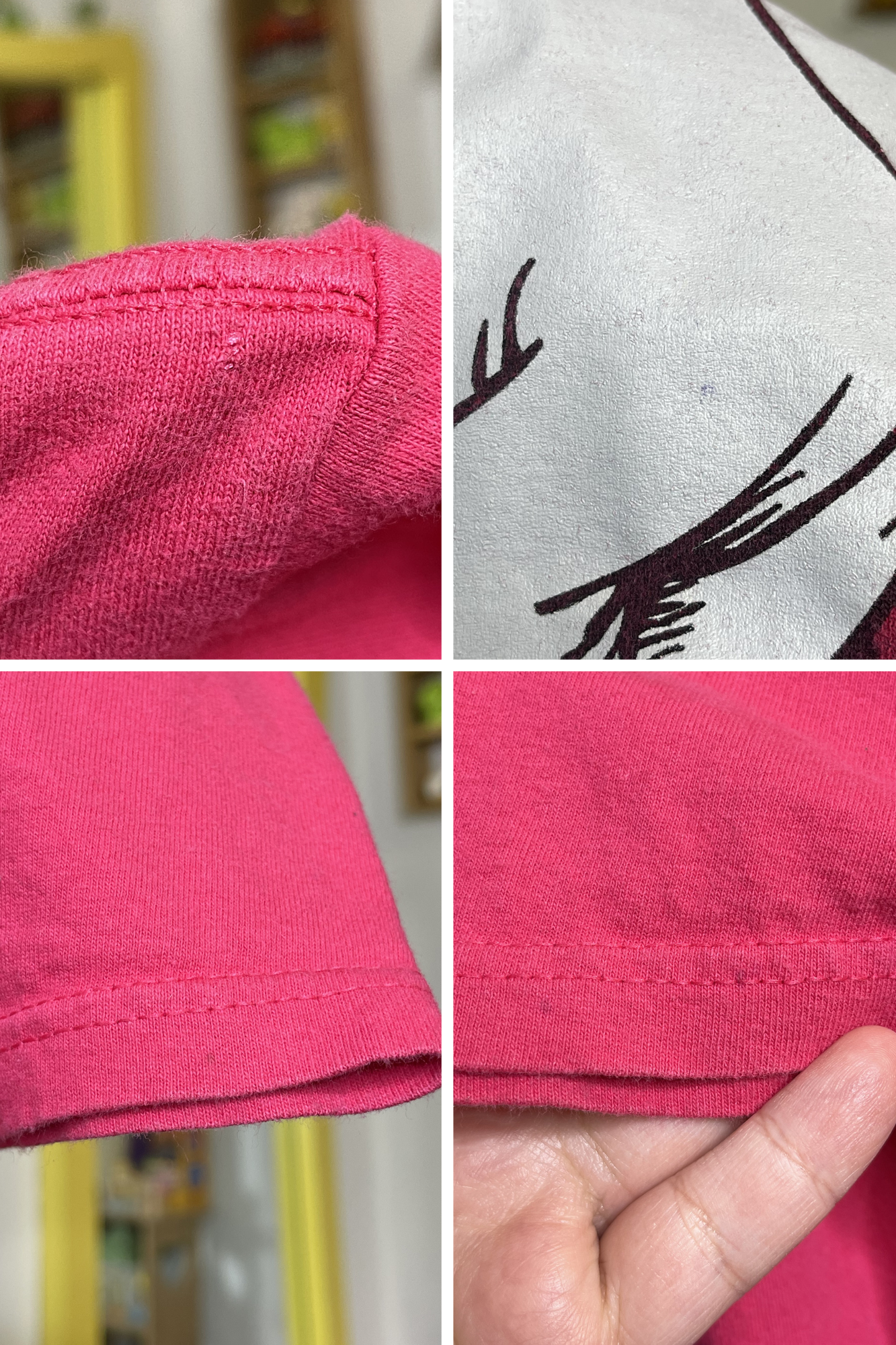 Vintage Dr.Seuss Pink Universal Studios Graphic Tee Sz L