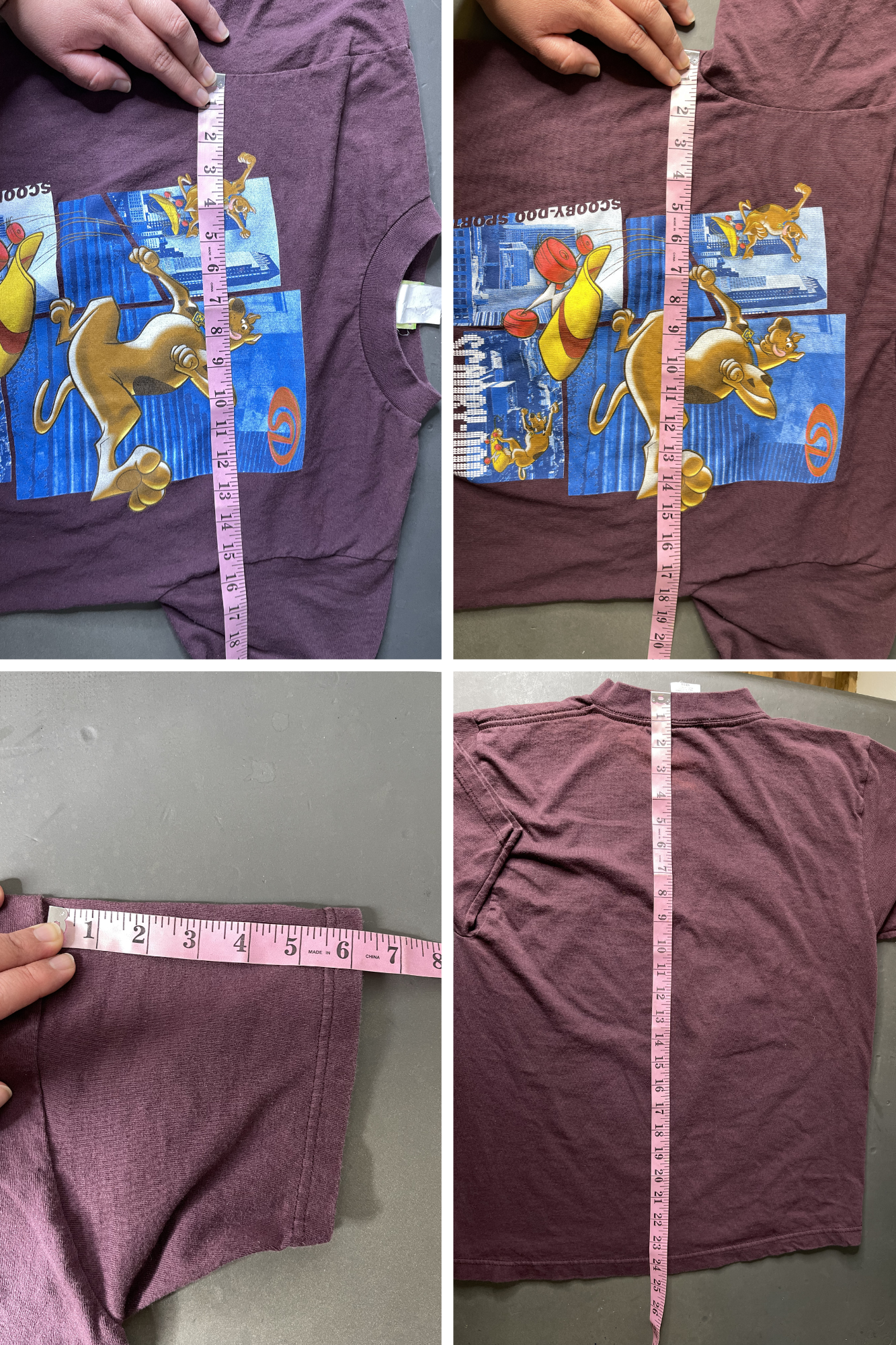 2000s Skateboard Scooby-Doo Graphic Kids Tee Sz 12/14