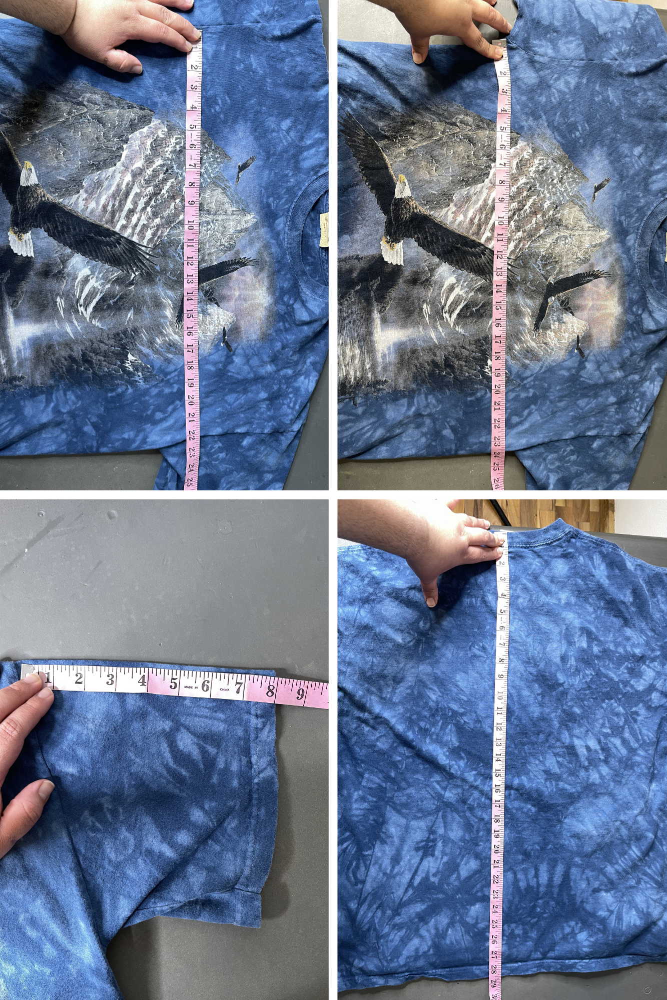 Vintage The Mountain Eagle Tie-Dye Graphic Tee Sz XL