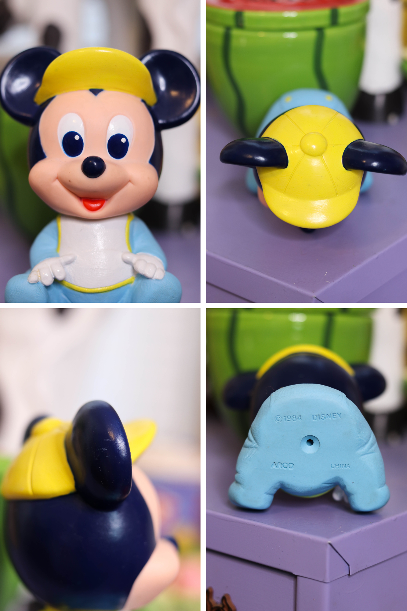 Vintage Baby Mickey Mouse Squeaky Toy (A)