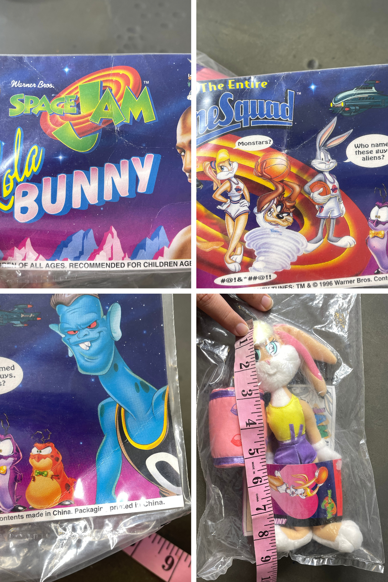 Vintage 90s Space Jam Lola Bunny Deadstock Plush