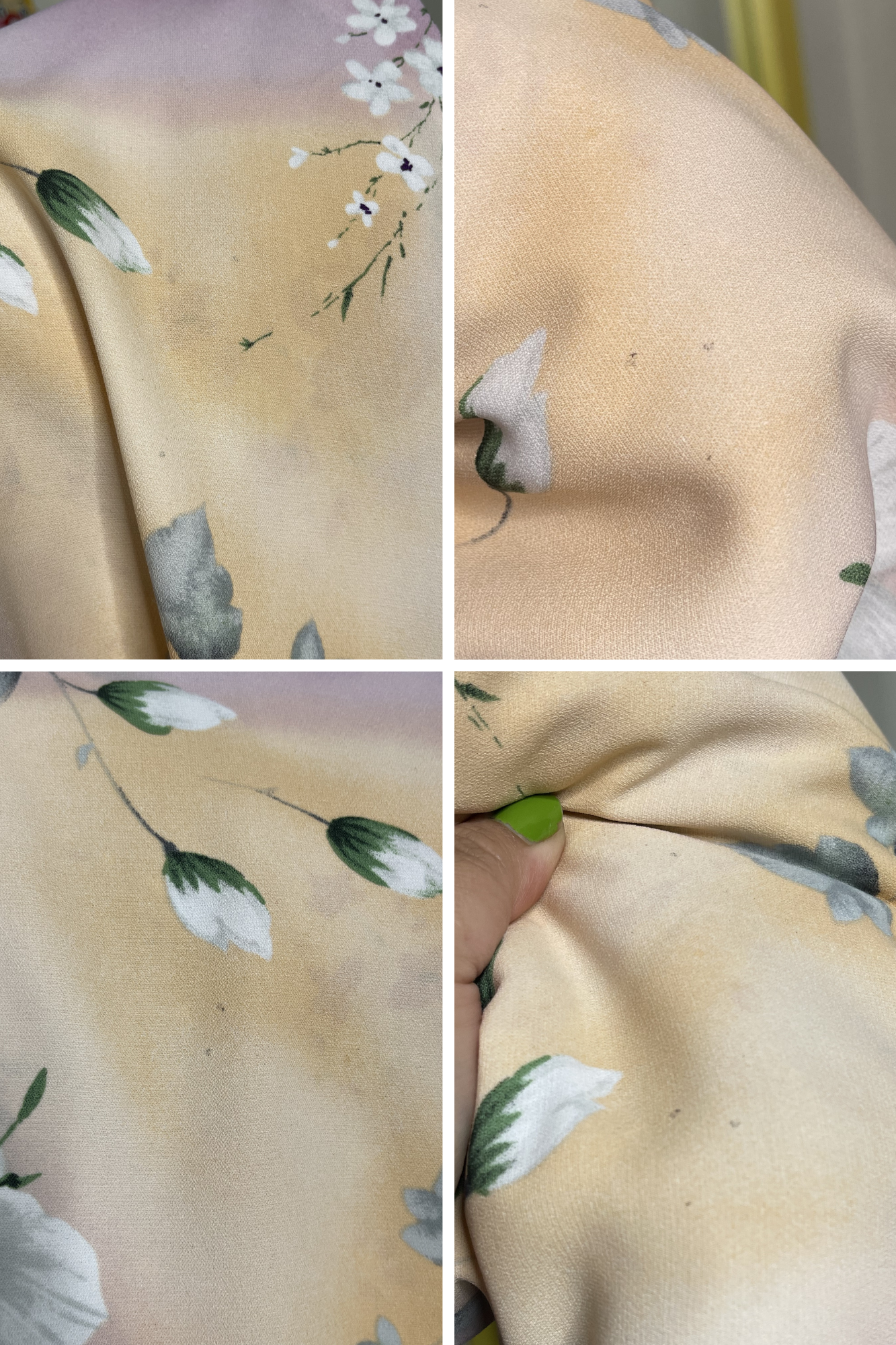 Vintage 90s Plus Size Ombre Watercolor Floral Maxi Dress Sz 22W/24W