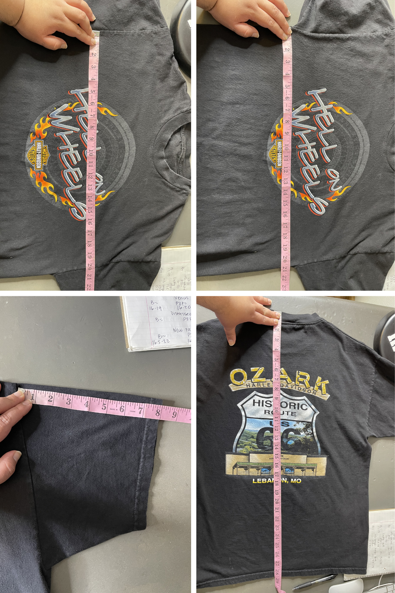 Vintage 2000s Harley Davidson Hell On Wheels Tee Sz L
