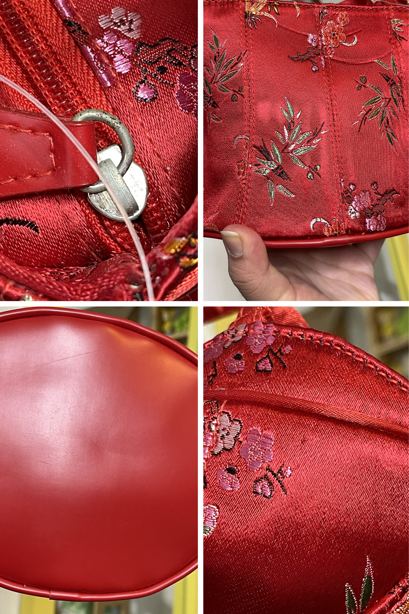 2000s Deadstock Red Floral Bustier Purse (C)