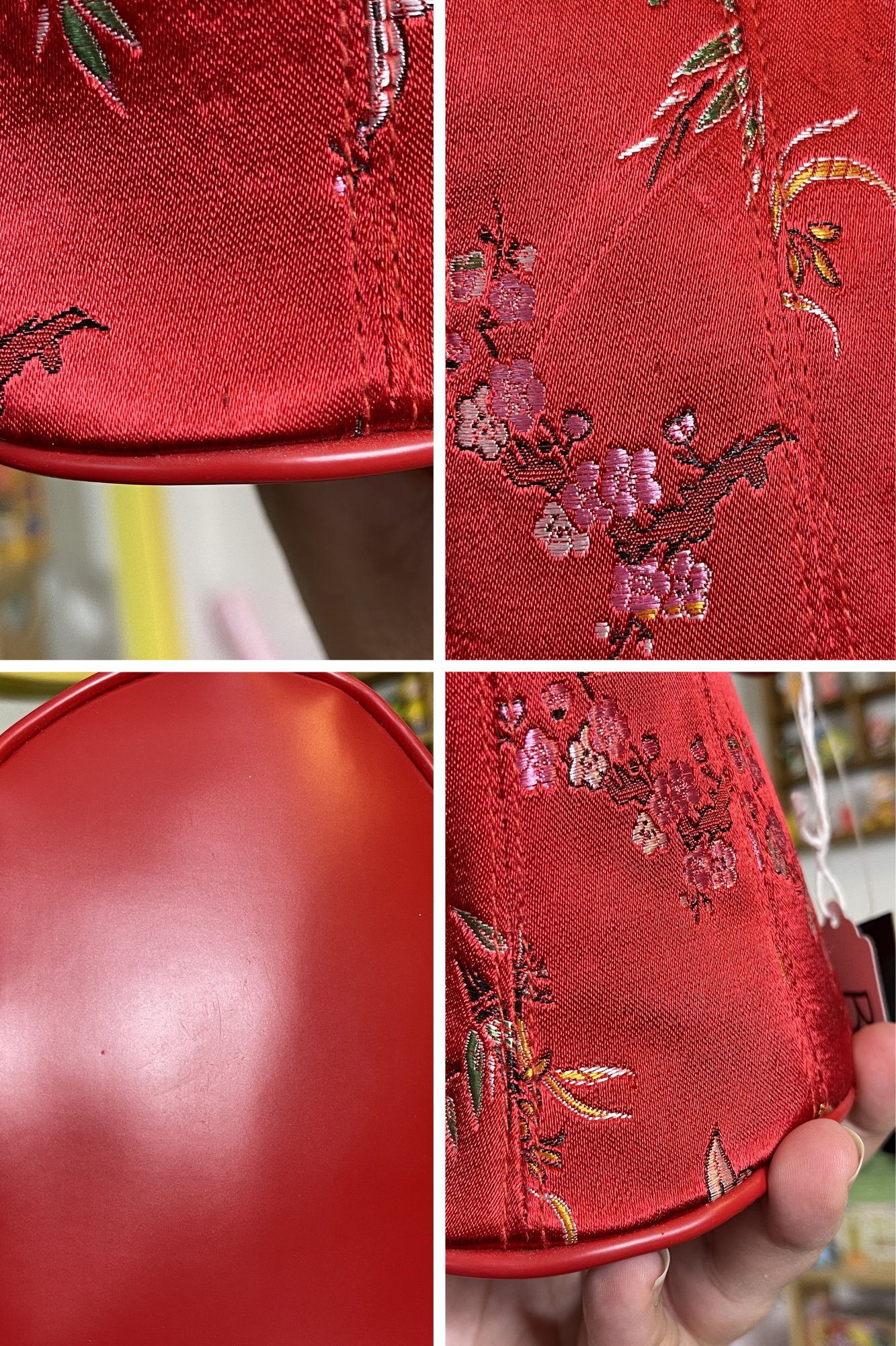 2000s Deadstock Red Floral Bustier Purse (B)